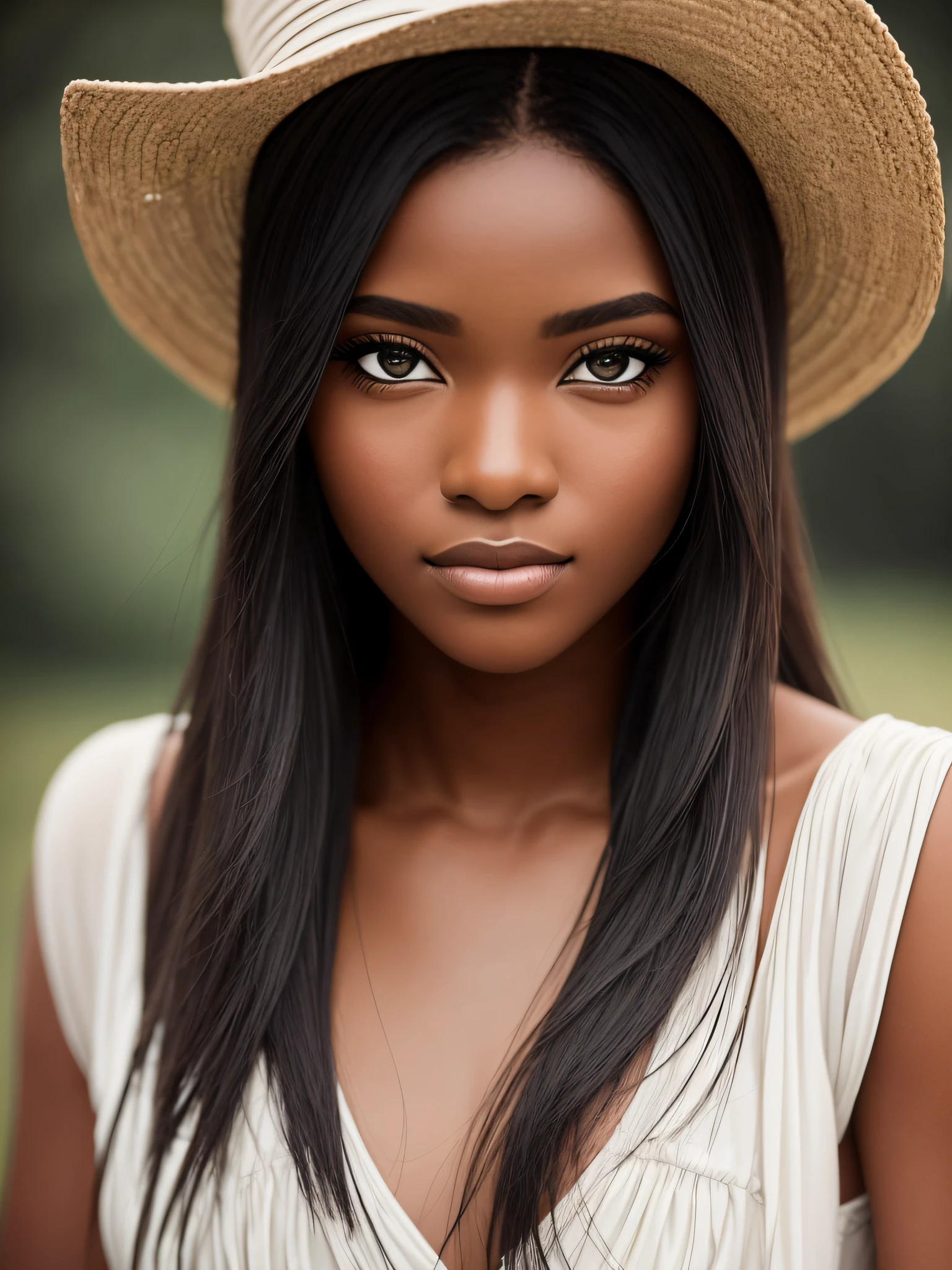 uma imagem realistica do modelo etinico de mulher negra mais bonita do brasil, Fotografia, Estilo de Retrato, Inspired by Fashion and Beauty Photographers, Lente: 85mm, Medium plan, Natural Daylighting, 4K resolution --auto