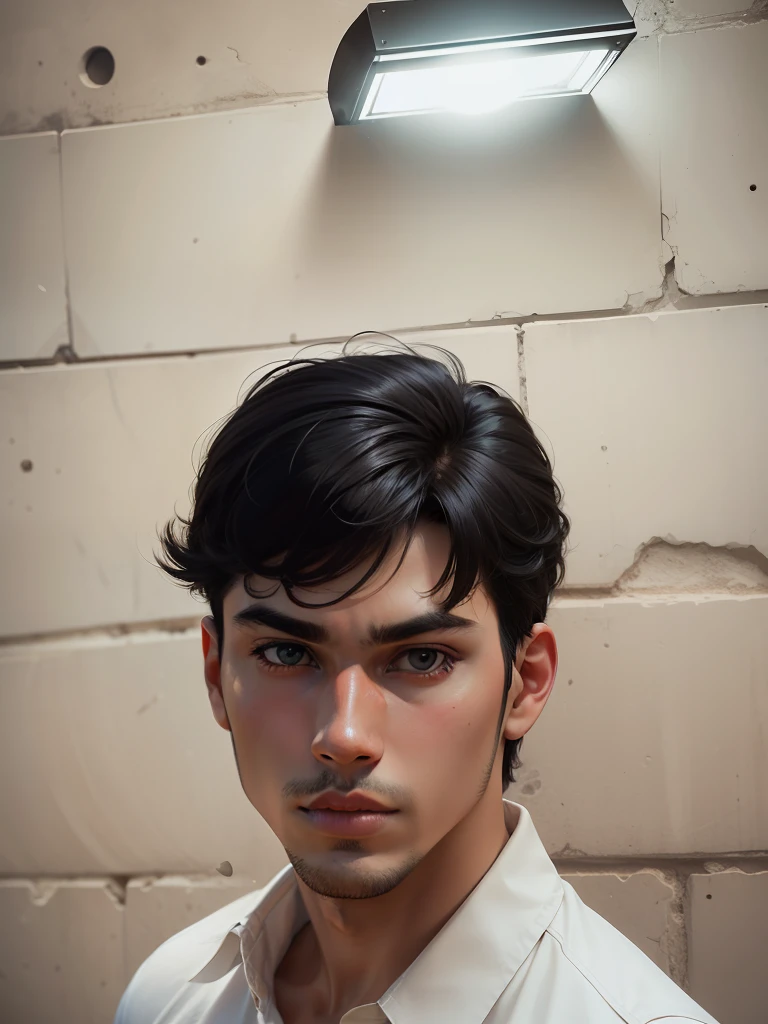 Handsome boy,Morena,black backdrop,super detaill,Cinematic lighting,High contrast,animel,Round face,black backdrop,No beard --auto