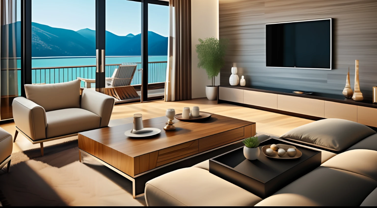 a living room A Masterpiece, Ultra-realistic picture quality, HD picture quality, Realistic picture quality, Ultra HD rendering, accurate, highdetail, RAWExtremely detailed, cinematography, textured skin, high quality, Highres, 8K