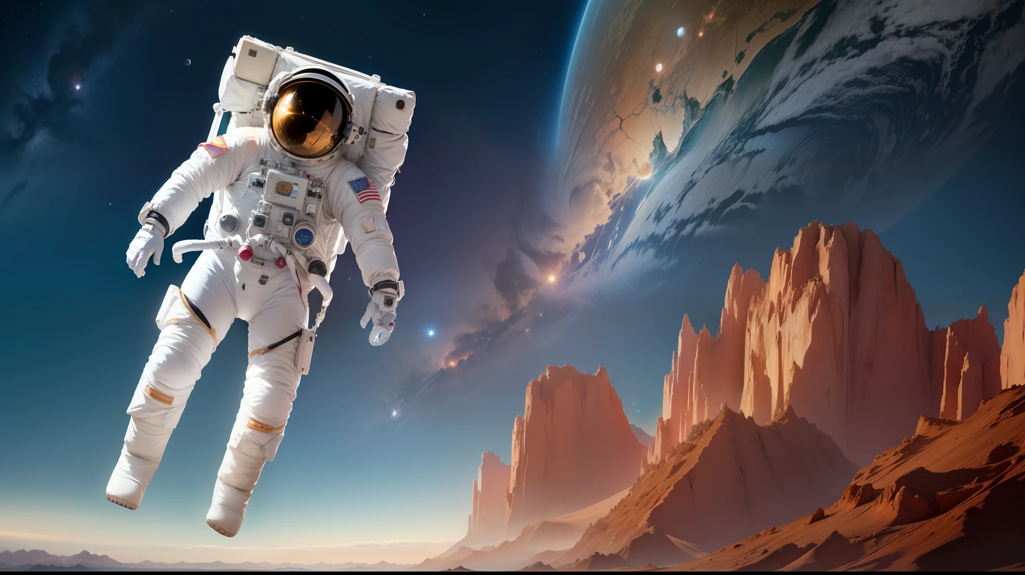 Far side of the moon、Marte、Venus、the sun、Milky Way、15yearsold、babes、astronaut、space walk、Station