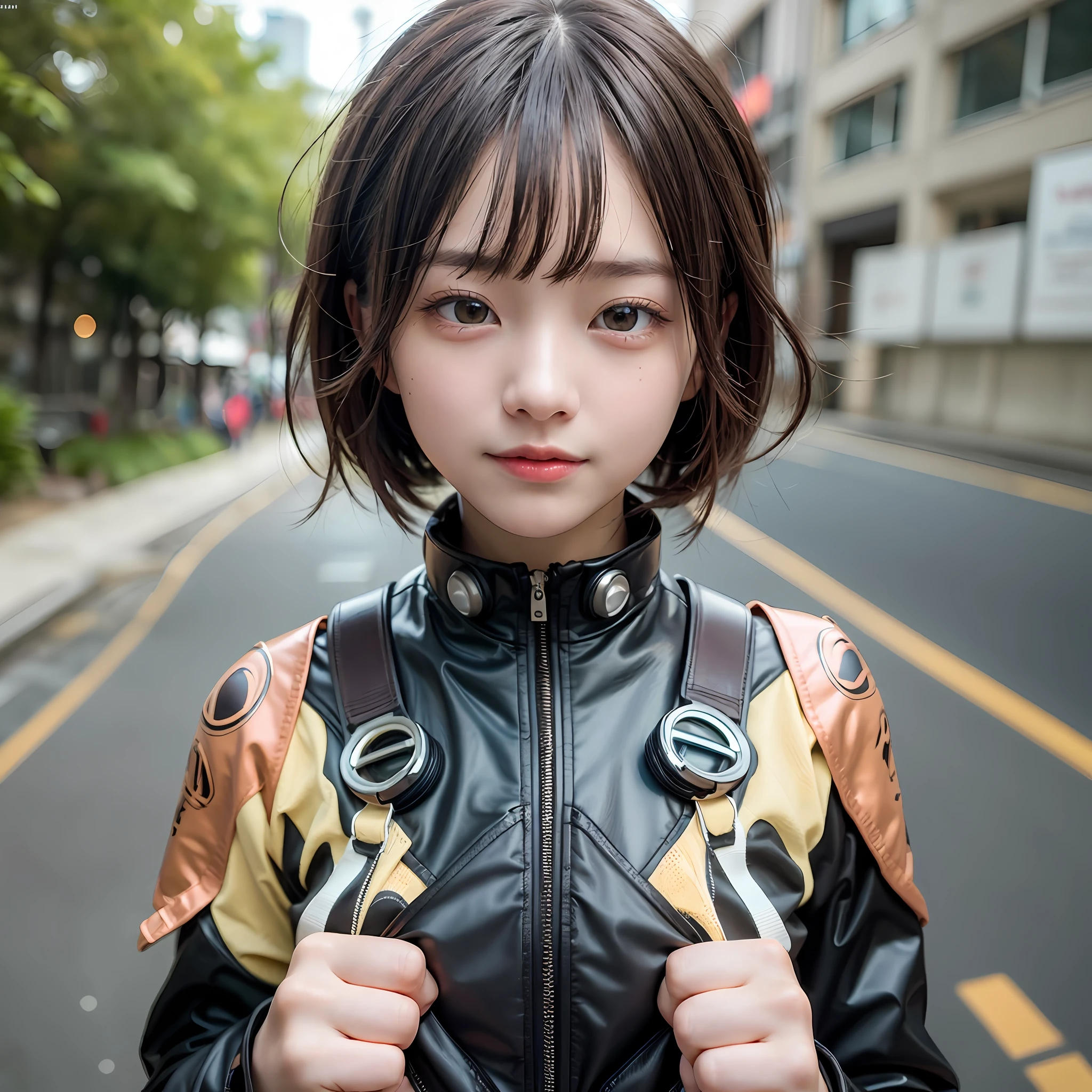 (RAW Photography:1.2)、(photorealestic:1.4)、(巨作:1.3)、(Top Quality:1.4)、ultra-highres、(detailed eye)、(detailed facial features)、(detailed clothes features)、HDR、in 8K resolution、solo focus、bangs bangs、Skin tightening、(shinny skin)、(Slender girl)、dream-like、
(Extreme detail)、Confirmation of commentary、Request for commentary、landscapes、without text、
Virtual Girl - Lynn, small tits, bobhair, short-hair, Brown-haired, brown eyess,
1girls, Systemic
White diving suit、
happiness、smile on face、