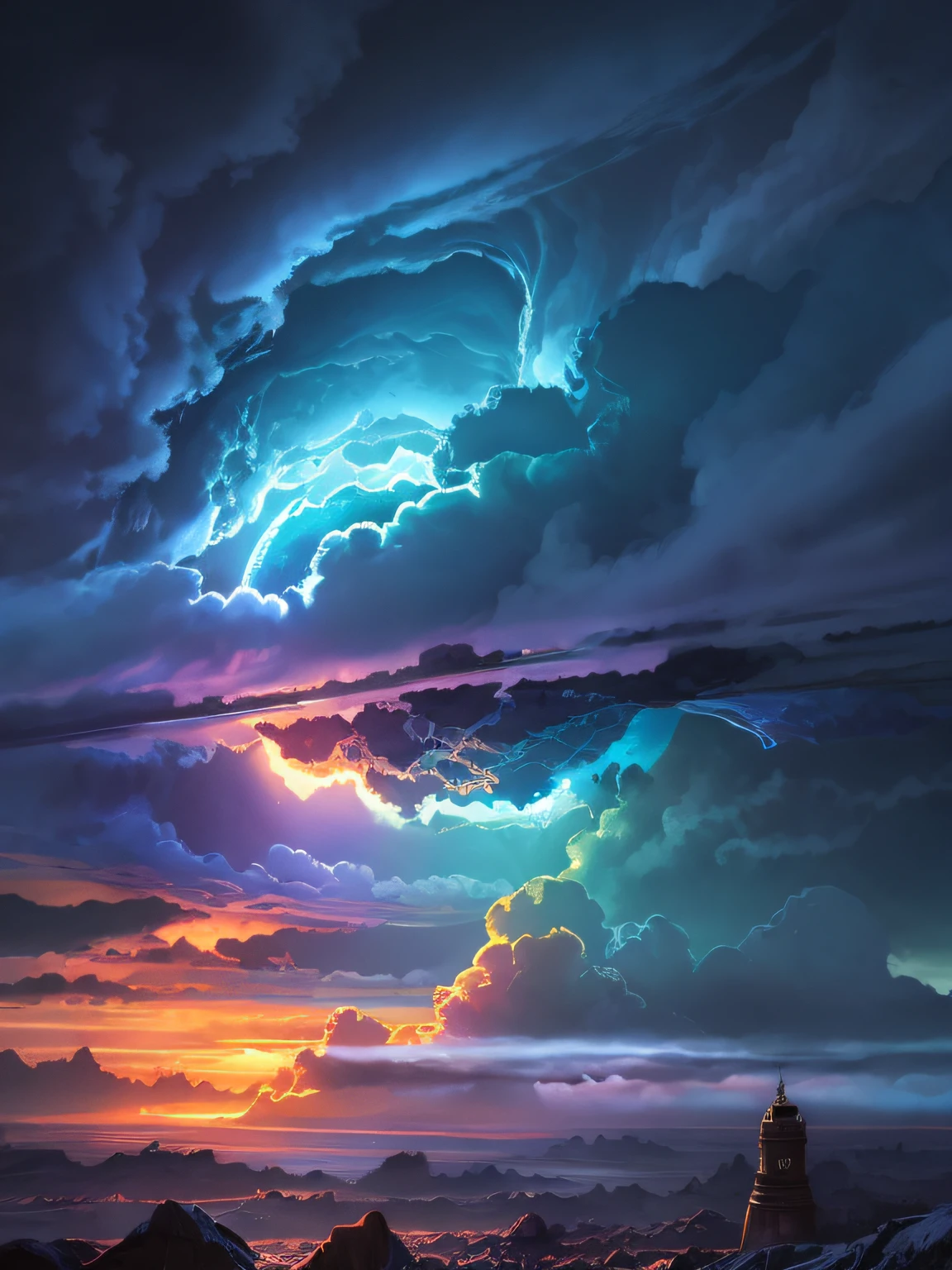 a close up of a very strange looking object in the sky, fractal burning halo, halo de fuego luminoso, magic portal in the sky, Halo brillante, Halo ardiente, Un halo brillante, Magnificent Background, Halo naranja, Fuego desde el cielo, Halo de fuego, Anillo en el cielo, Anillo de Fuego, por Beeple, Portal a otro universo