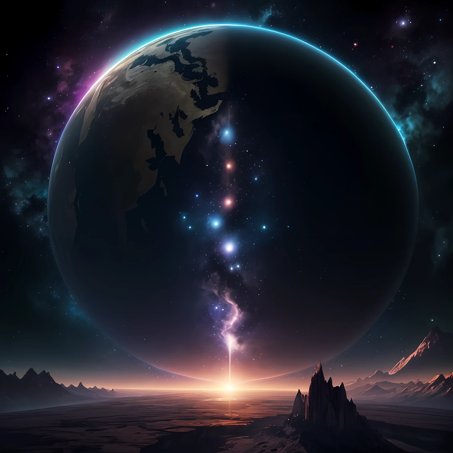 ((melhor qualidade)), ((obra-prima)), (altamente detalhado:1.3), ......3d, In a distant future where the boundaries between science fiction and fantasy have dissolved, The world is a tapestry of awe-inspiring wonders. Entre em um universo onde magia e tecnologia coexistem em harmonia, shaping the fate of civilizations across vast expanses of space. At the heart of this realm is the Celestial Nexus, An intergalactic center of mystical energies and technological wonders. Aqui, Arcane knowledge intertwines with cutting-edge science, sorteio, celulares MMORPG, jogos online, CABAL ONLINE guerreiro, noite, Iphone