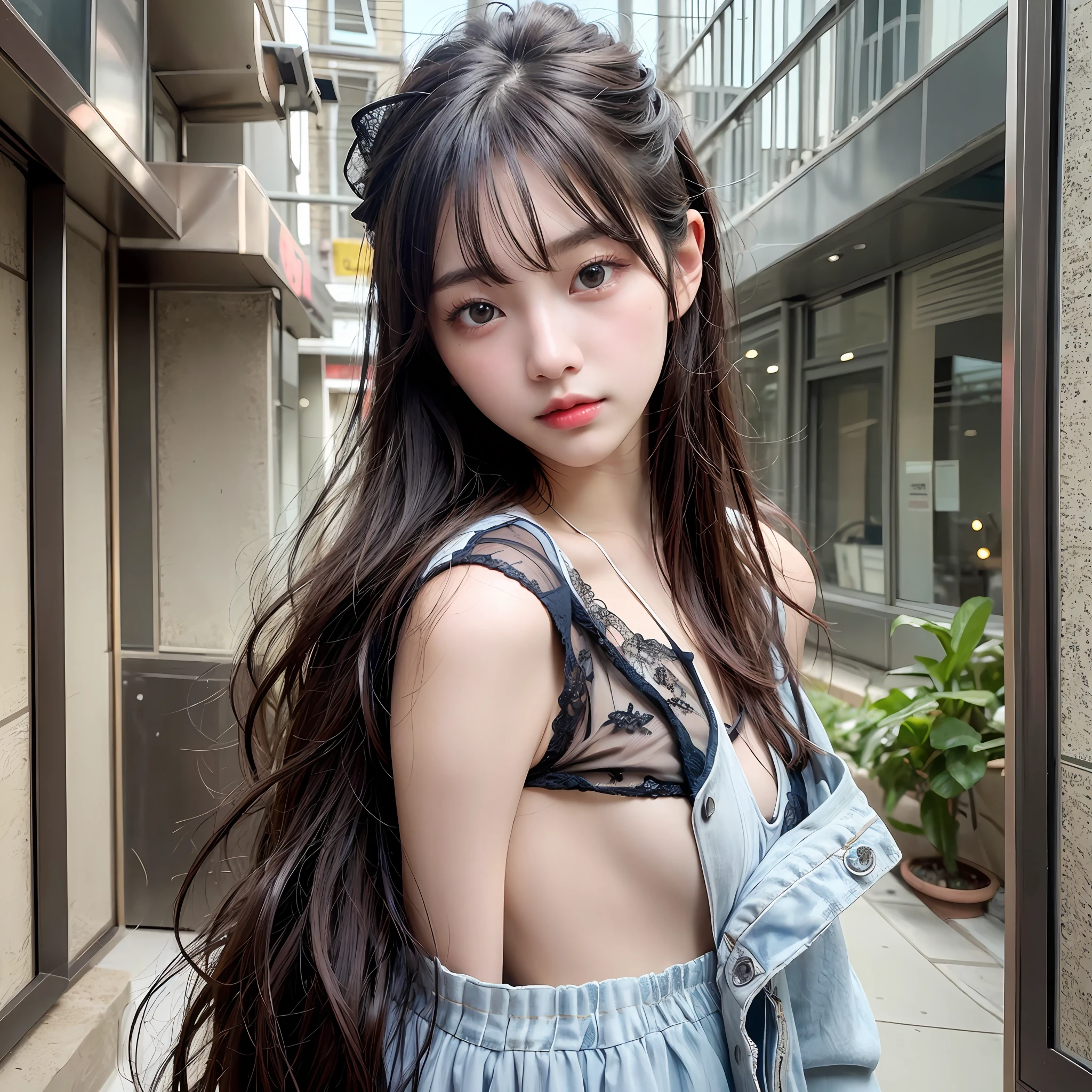PureErosFace_V1, Best quality, Ultra HD, (Photorealistic:1.4), 1 girl, Bikini, (ulzzang-6500:1.0), Kpop idol, Instagram model, (Sexy eyes:1.2), Black hair, Brown eyes, korean, blue vein,