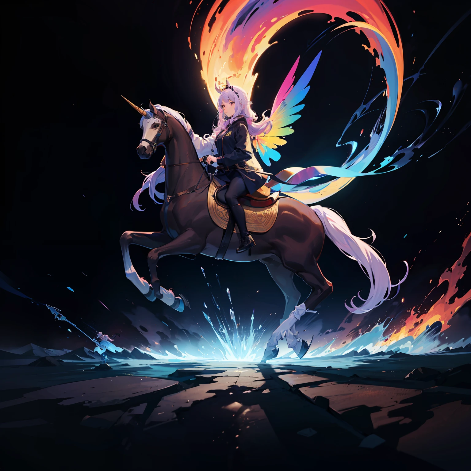 Hay un caballo con una diadema y un par de auriculares, Un unicornioio, unicornio, Vladimir Putin monta un unicornioio, Obama montando un unicornioio, unicorn from the tusk movie, Keanu Reaves montando un unicornioio, Bojack Horseman en la vida real, cuerno de unicornioio, horse head animal merge, Montando un unicornioio, 🚀🌈🤩, nariz rosada larga y puntiaguda, trippy
Esperando para empezar --auto