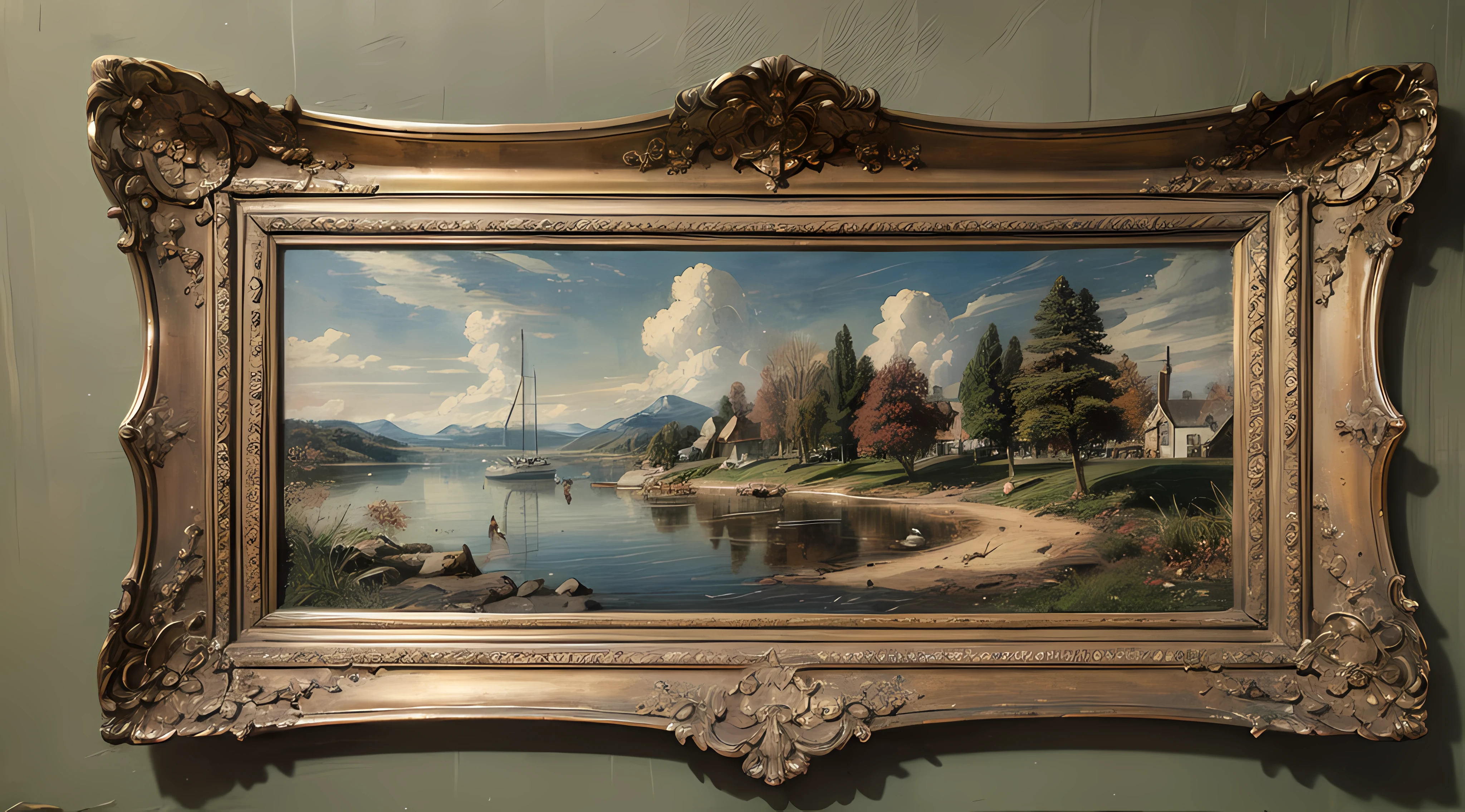 (Restored antique masterpiece:1.4), meticulous and detail-rich, the ravages of time erased, new life breathed into it. (Rare antique artwork), treasured and preserved, with every brushstroke and color meticulously restored.