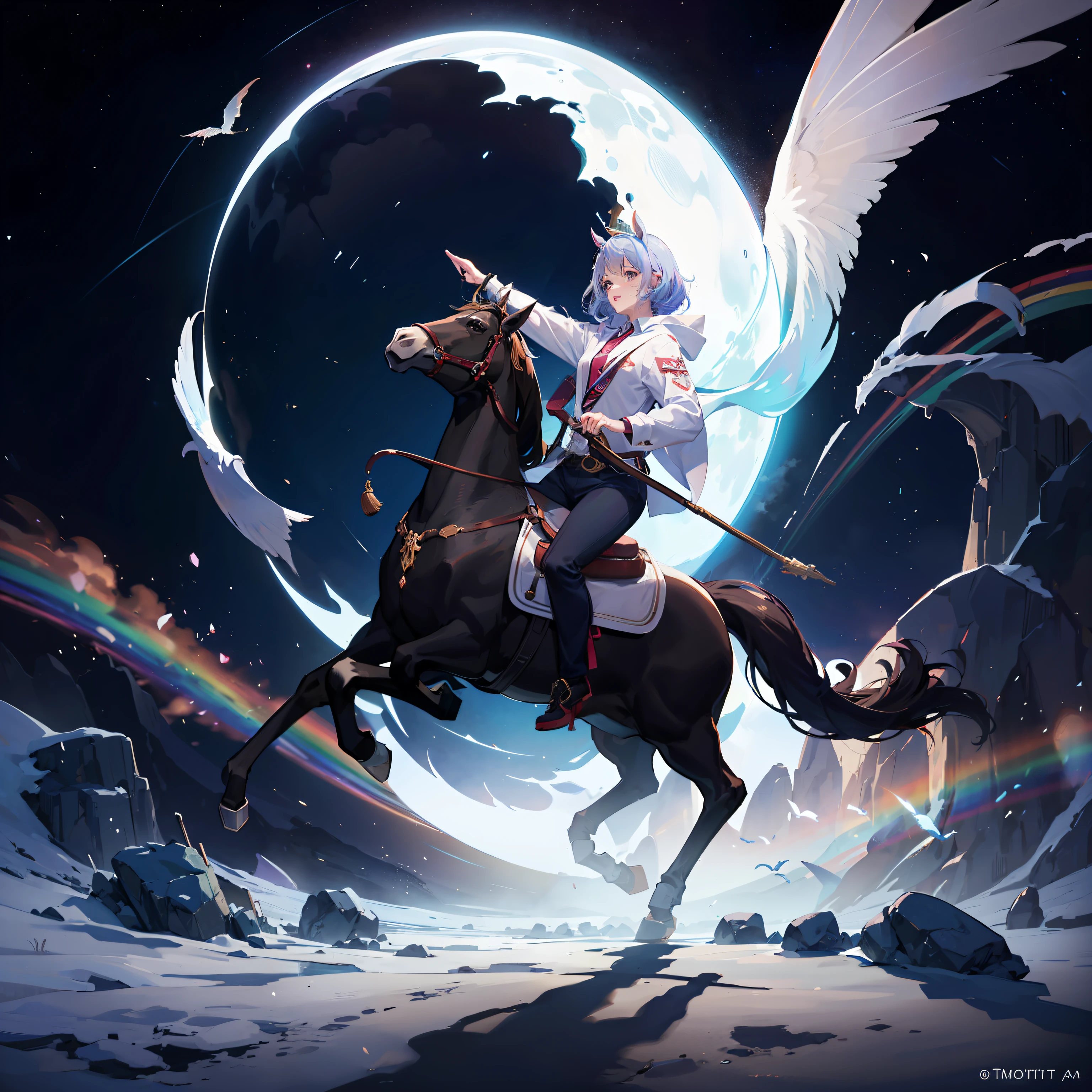 Hay un caballo con una diadema y un par de auriculares, Un unicornioio, unicornio, Vladimir Putin monta un unicornioio, Obama montando un unicornioio, unicorn from the tusk movie, Keanu Reaves montando un unicornioio, Bojack Horseman en la vida real, cuerno de unicornioio, horse head animal merge, Montando un unicornioio, 🚀🌈🤩, nariz rosada larga y puntiaguda, trippy
Esperando para empezar --auto