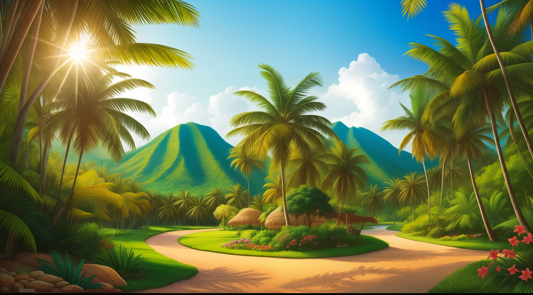 tropical landscape