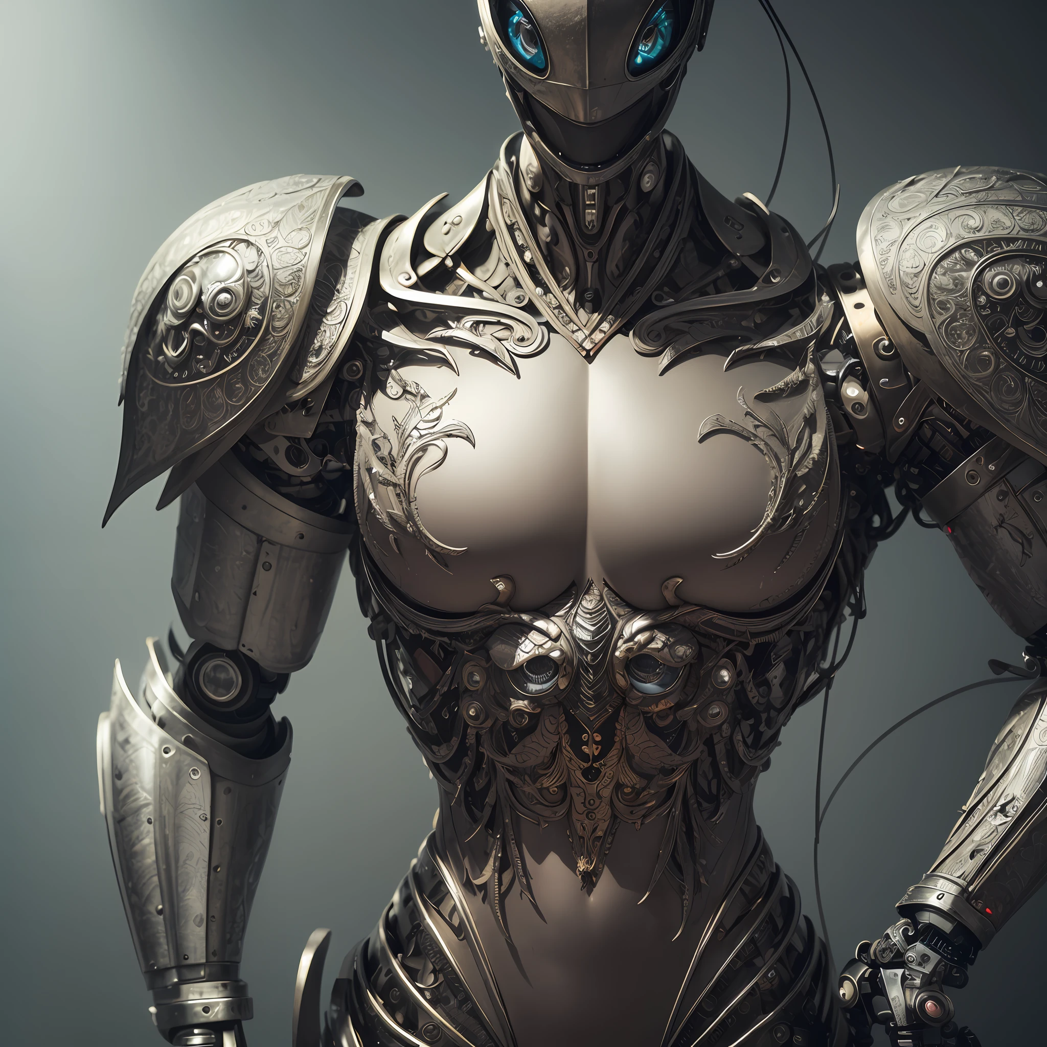 mutant, pixie+owl, 独奏, The whole body is made of metal, (A cyborg:1.1), ([tail | Detailed wire]:1.3), (intricate detail), HDR, (intricate detail, hyper-detail:1.2), Cinematic Frame, vignette, in the center, “Hyper-realistic textures," "Exact Details,” “Realistic still life,” “Realistic portraits,” “Realistic landscapes."