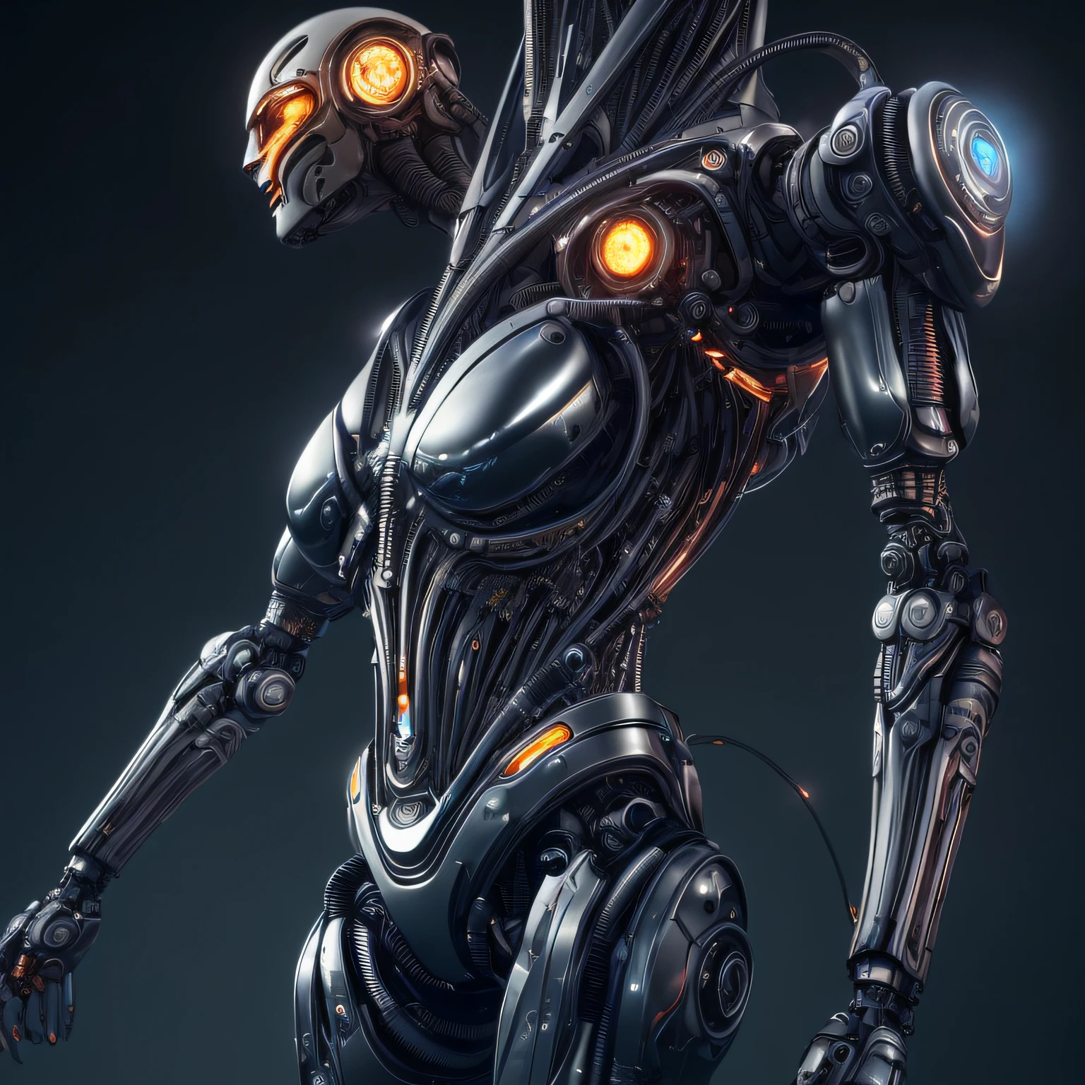 character sheet, complex 3d render (( ultra detailed of a beautiful japan woman android full body, masterpiece photo, cyborg, robotic parts, fighting against cyborg robotic tiger)) soft light, rim light, vibrant details, luxurious cyberpunk, lace, hyper realistic, anatomical, facial muscles, cable electric wires, microchip, elegant, beautiful background, octane render, h.r. giger style., masterpiece, best quality, high quality, highres, amazing lighting, detail enhancement, most beautiful image in the world, 8k resolution, awe inspiring, hd --auto