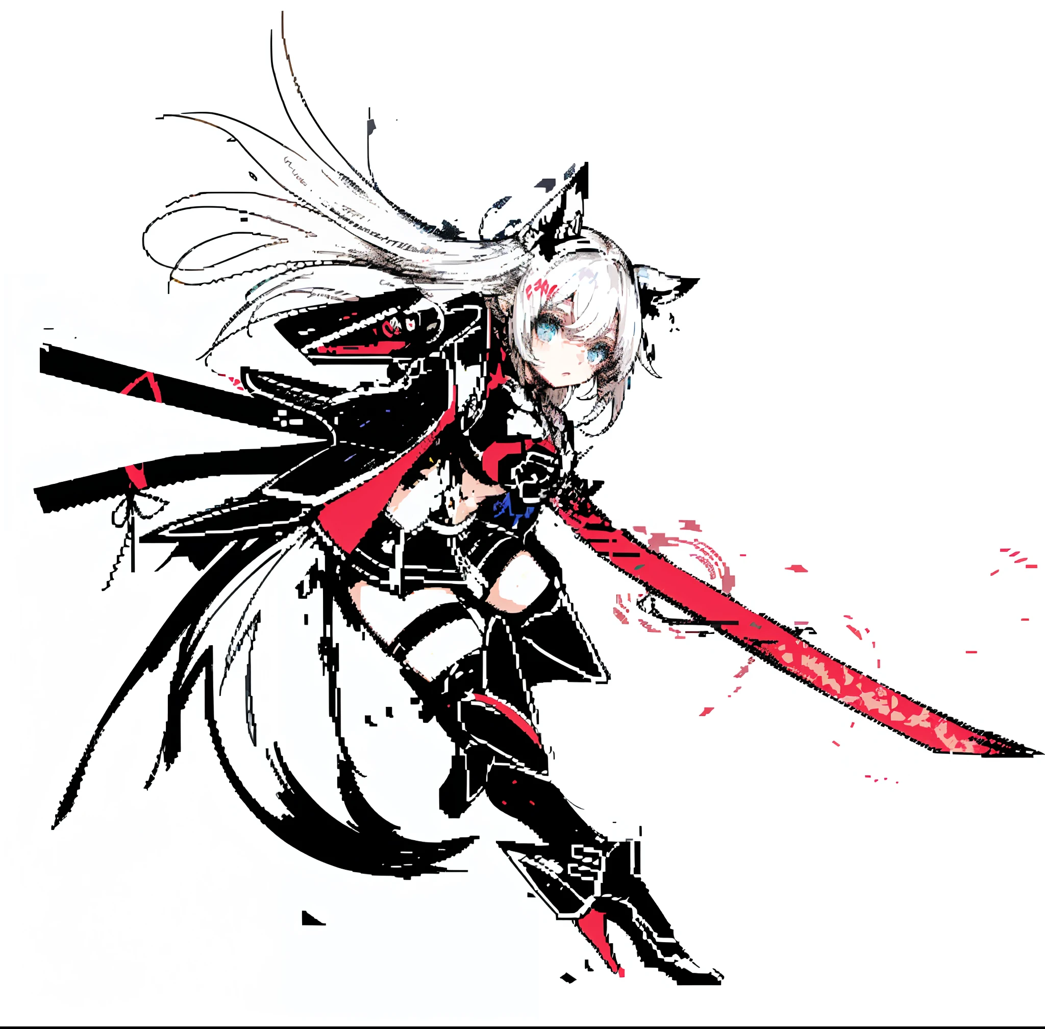 (masterpiece, top quality, best quality), pixel,pixel art,1girl,full body,