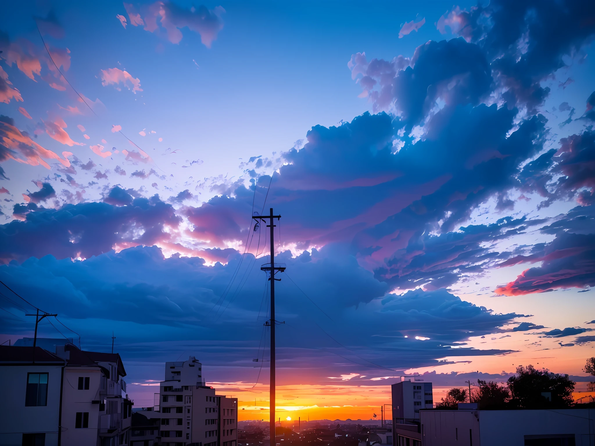 View of the city at dusk with Aalfed,A bus passes by, with vibrant sky, beautiful and spectacular dusk, panorama view of the sky, beautful view, sunset view, photography shot at blue hour, Colorful sunset!!, the most beautiful sunset, during sunrise, shot on iphone 1 3 pro max, during a sunset, Morning sunrise, sunset time, with a sunset
