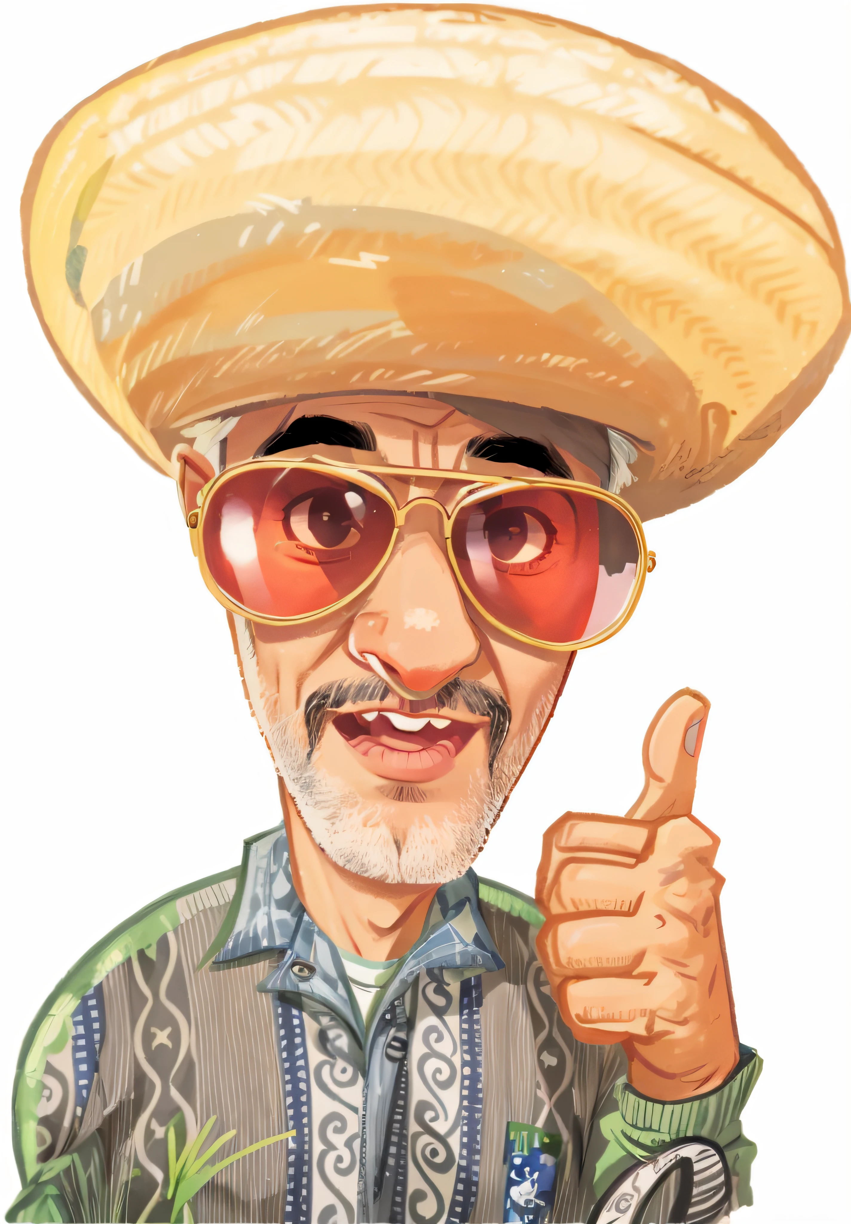 velho moreno de 65 anos, sunglasses, 4K