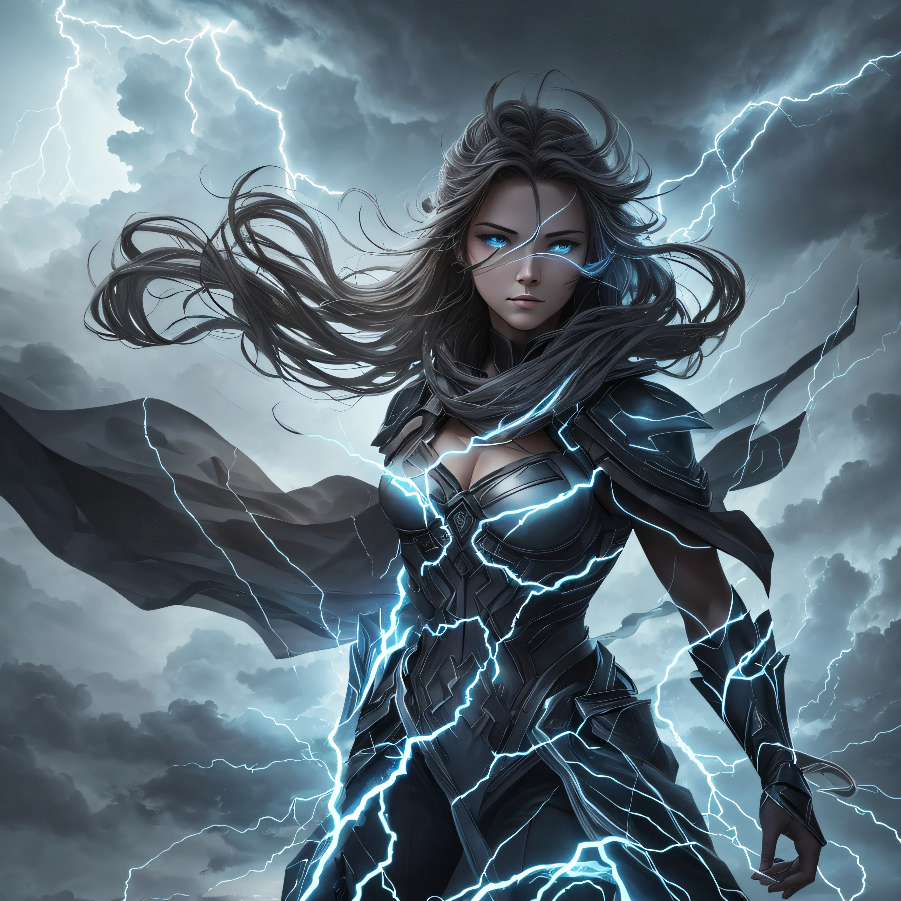 In a world of chaos, where the spirits collide,
We stand together, with our hearts open wide,
With electric thunder coursing through our veins,
We'll rise up like a wildfire, breaking these chains. --auto