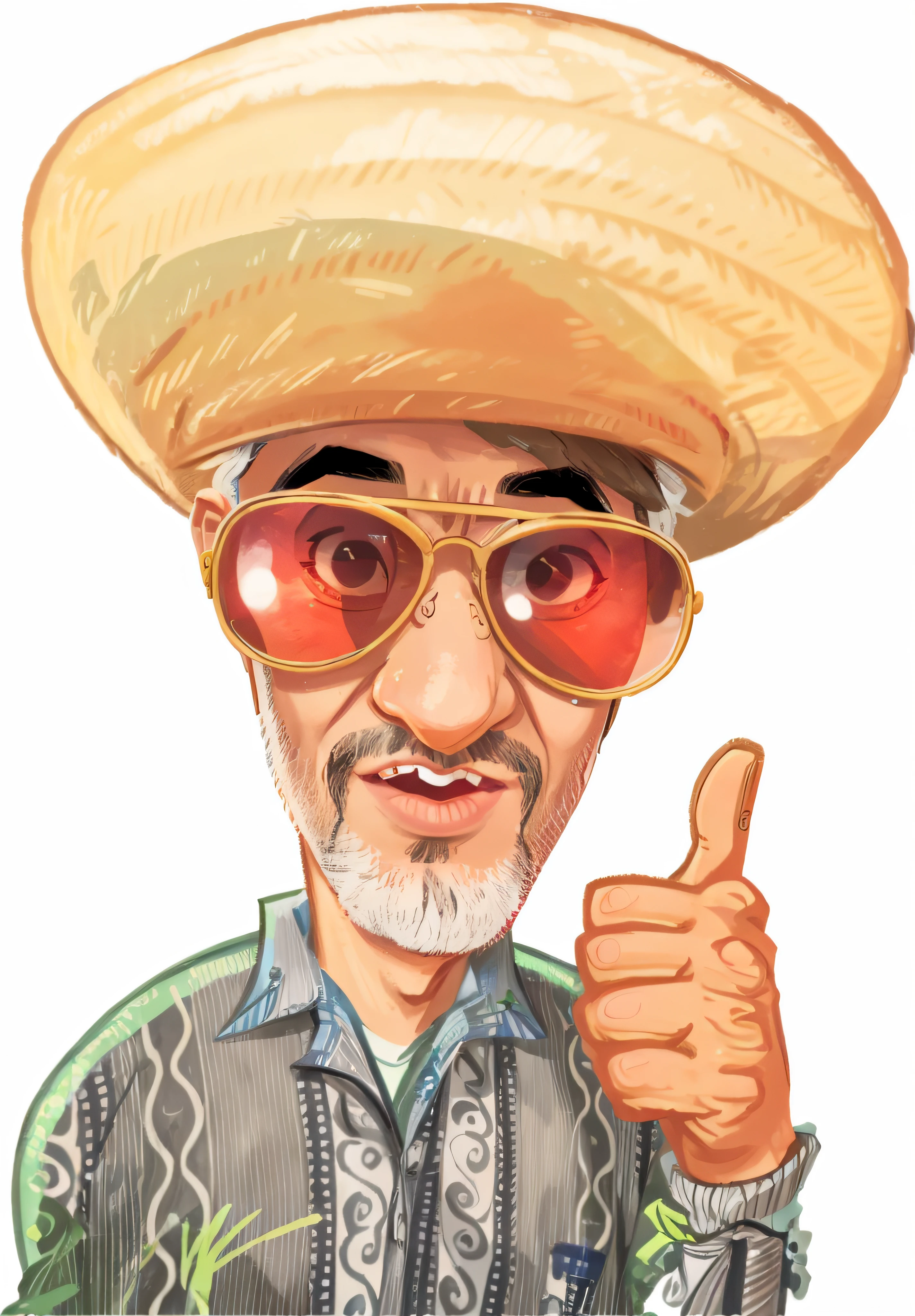velho moreno de 65 anos, sunglasses, 4K