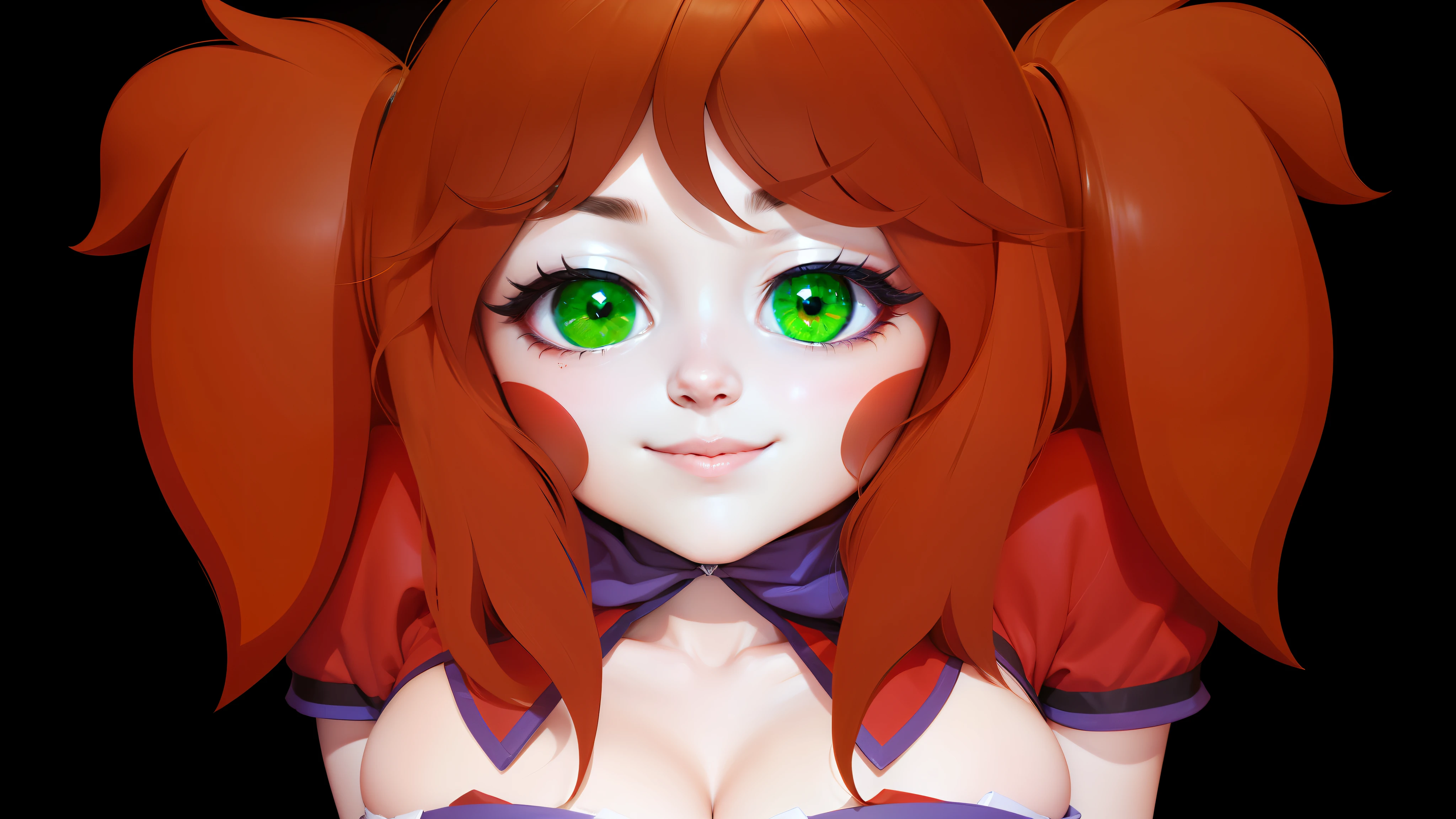 Correct green eyes