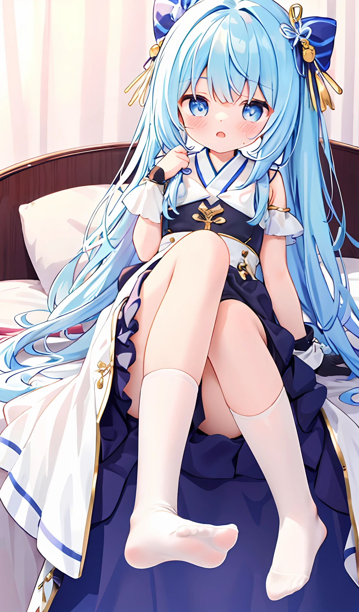 Cutes,shylily,shy,sockes,whitestocking,long socks,Stockings white,UltraHighResolution,最佳质量,