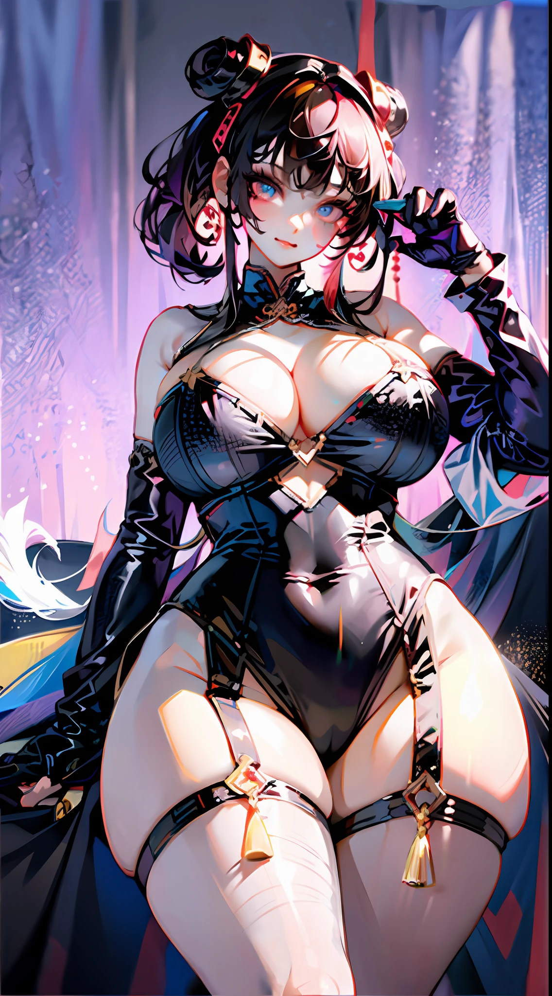 photorealistic, ultra high res, intricate, hyperdetailed, (skindentation), cute, feminine, detailed body , (detailed face:1.1), (outlined iris), (hidrocor lenses), (perfect eyes), 4k, beautiful, (masterpiece:1.2), (best quality:1.2), multiple beautiful women, wide hips, thick thighs, (large breasts:1.2) and (huge breasts:1.2) , dress, slutty, seductive pose, extreme hourglass figure, stripper, in club, dancing