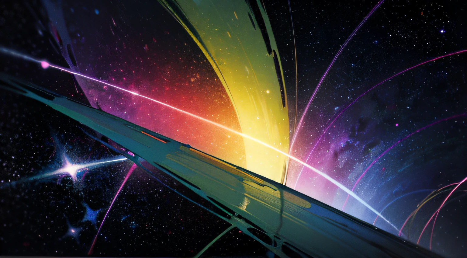 UHD, a veritable spiral at the centre of the green and grey galaxy