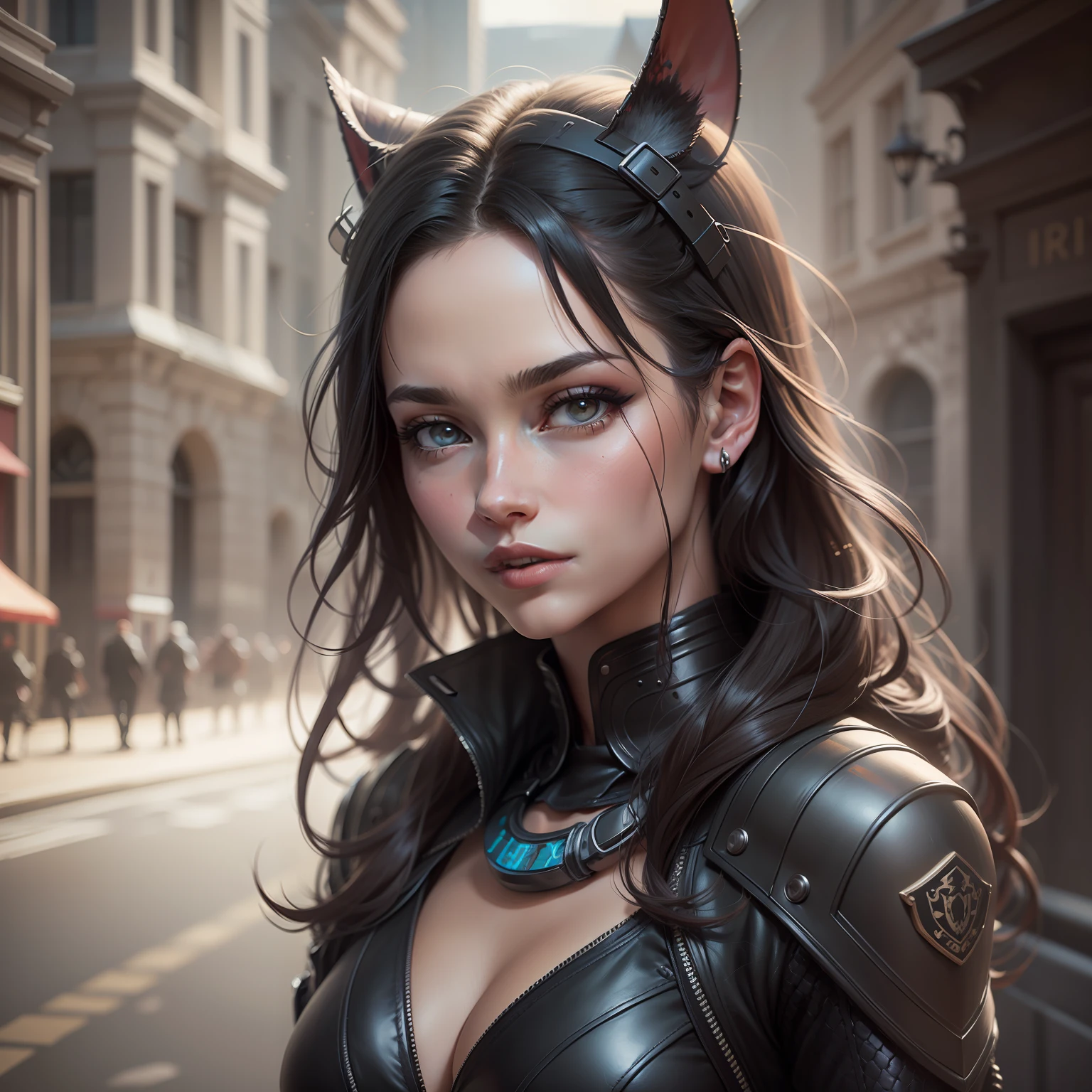 (high resolution digital painting, realistic rendition):(woman, Black Viper)