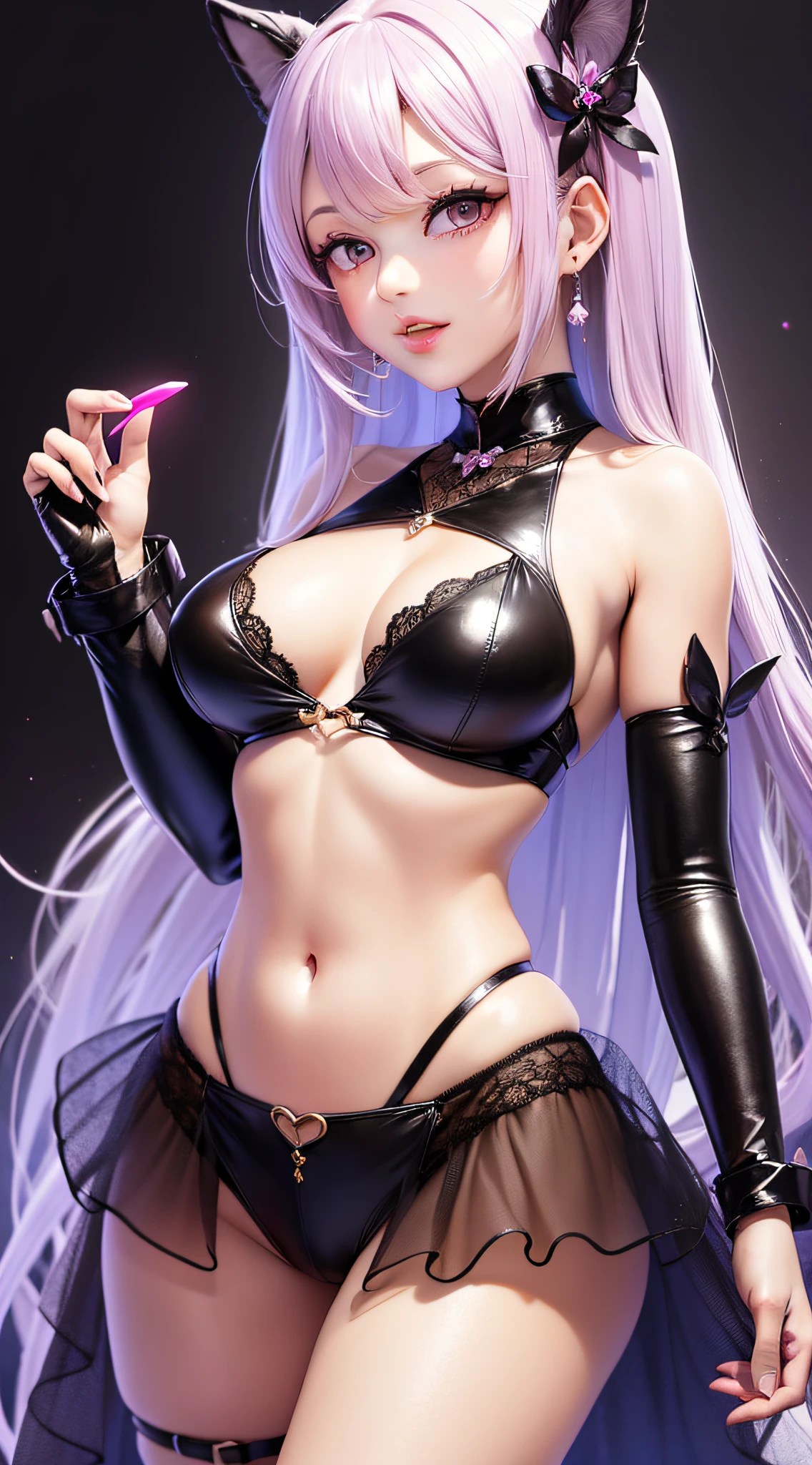 Ultra detallado, 1princesa, ropa divina, diosa perfecta, coqueta, cuerpo delicado y petite, cuerpo ultra , cuerpo completo, amor, bonbon , cabello blanco, (obra maestra, mejor calidad), neon glow, fantastically beautiful