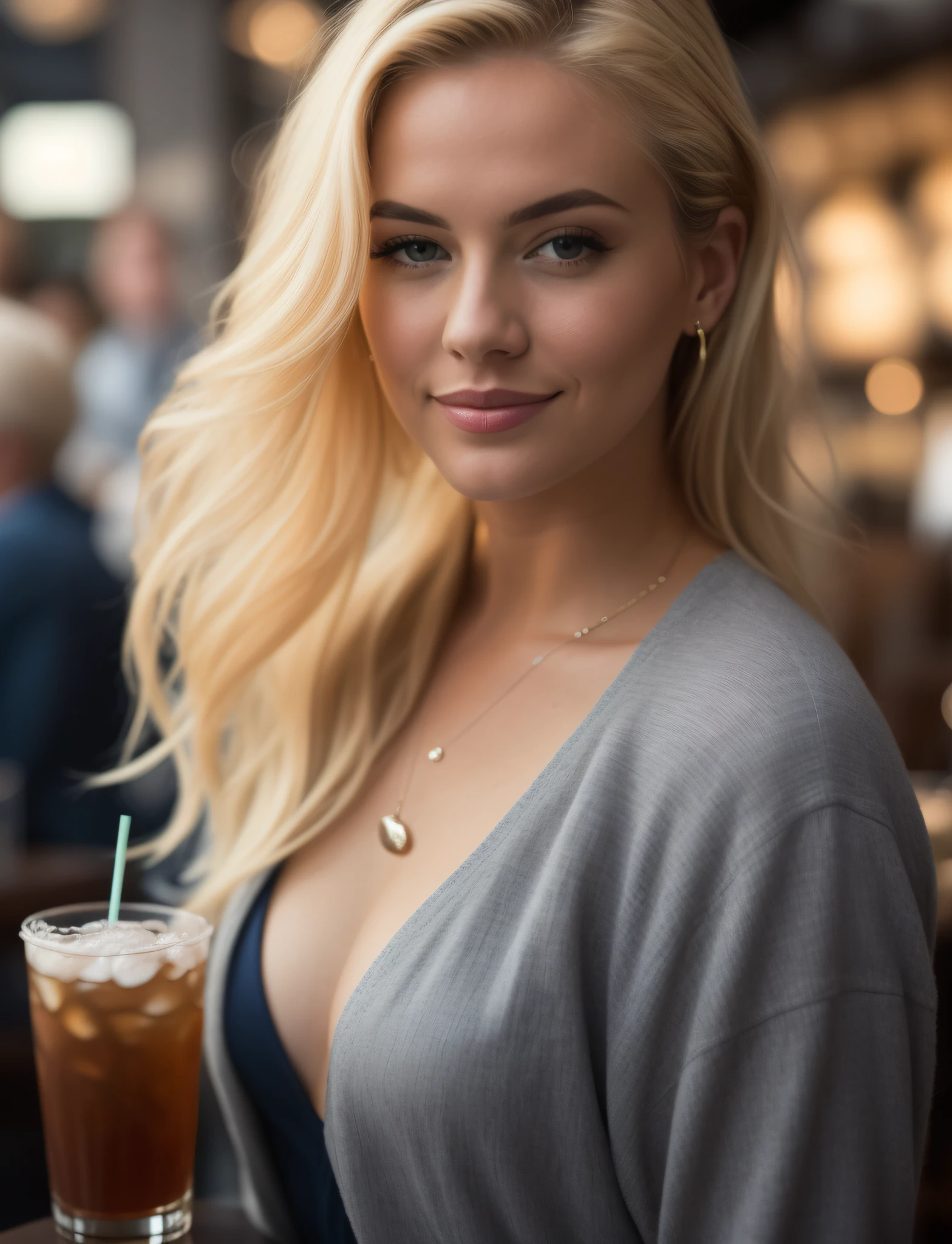 blonde woman with blue eyes and a drink in a restaurant, beautiful blonde woman, beautiful blonde girl, blonde woman, attractive girl, blonde asian woman, 60mm portrait, gorgeous female, 7 0 mm portrait, gorgeous woman, attractive woman, photo of a beautiful woman, 50mm portrait, blonde girl, young blonde woman, very beautiful woman, blonde hair blue eyes