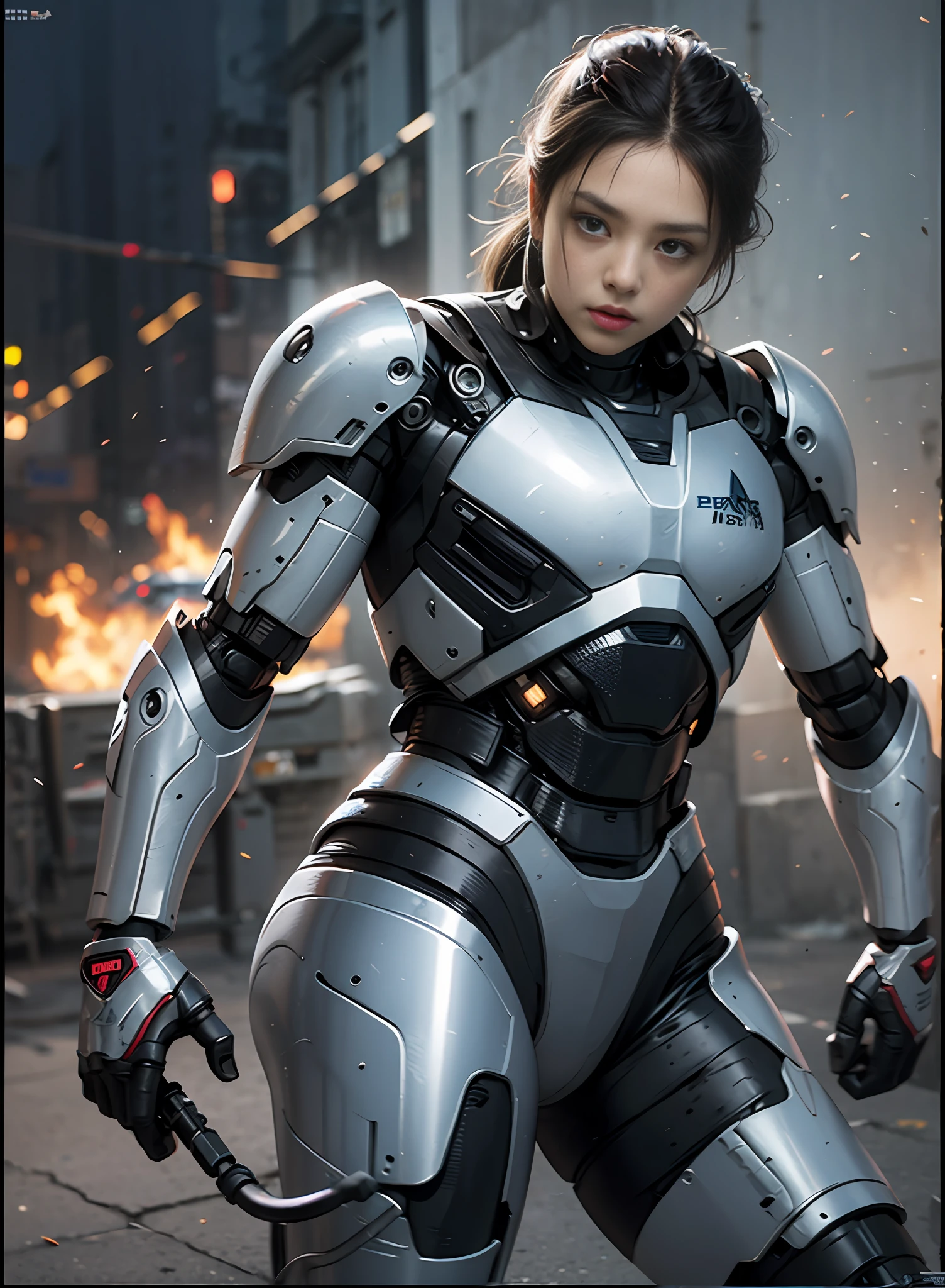 Action movie poster, Robocop
