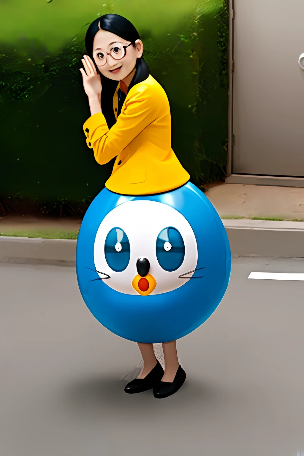 I need 1 photo of nobita's mother in doraemon