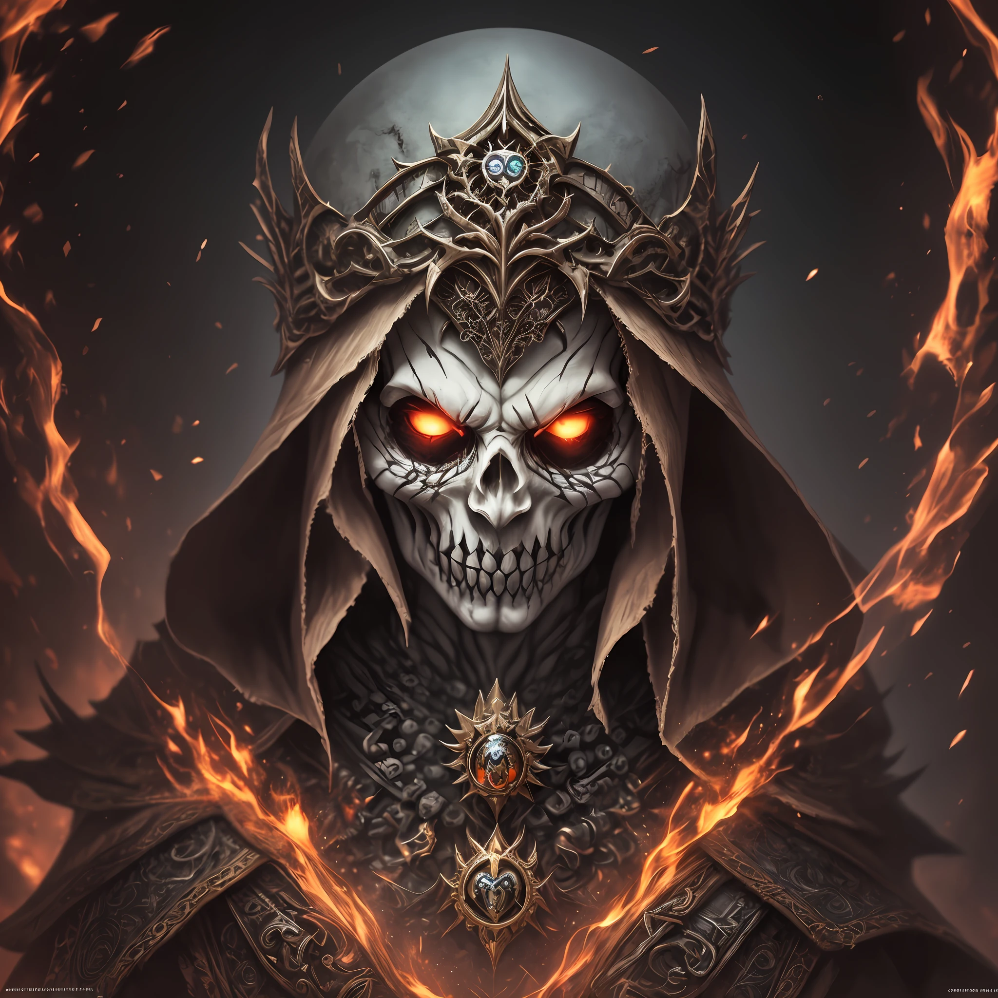 (extremely detailed 8k wallpaper),a medium shot photo of a fearful necromancer, intricate, high detail, dramatic