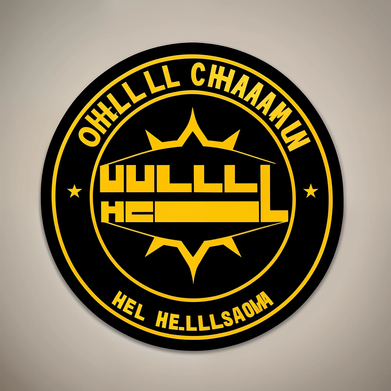 Crie uma logotipo para uma oficina chamada Hellfire Customs