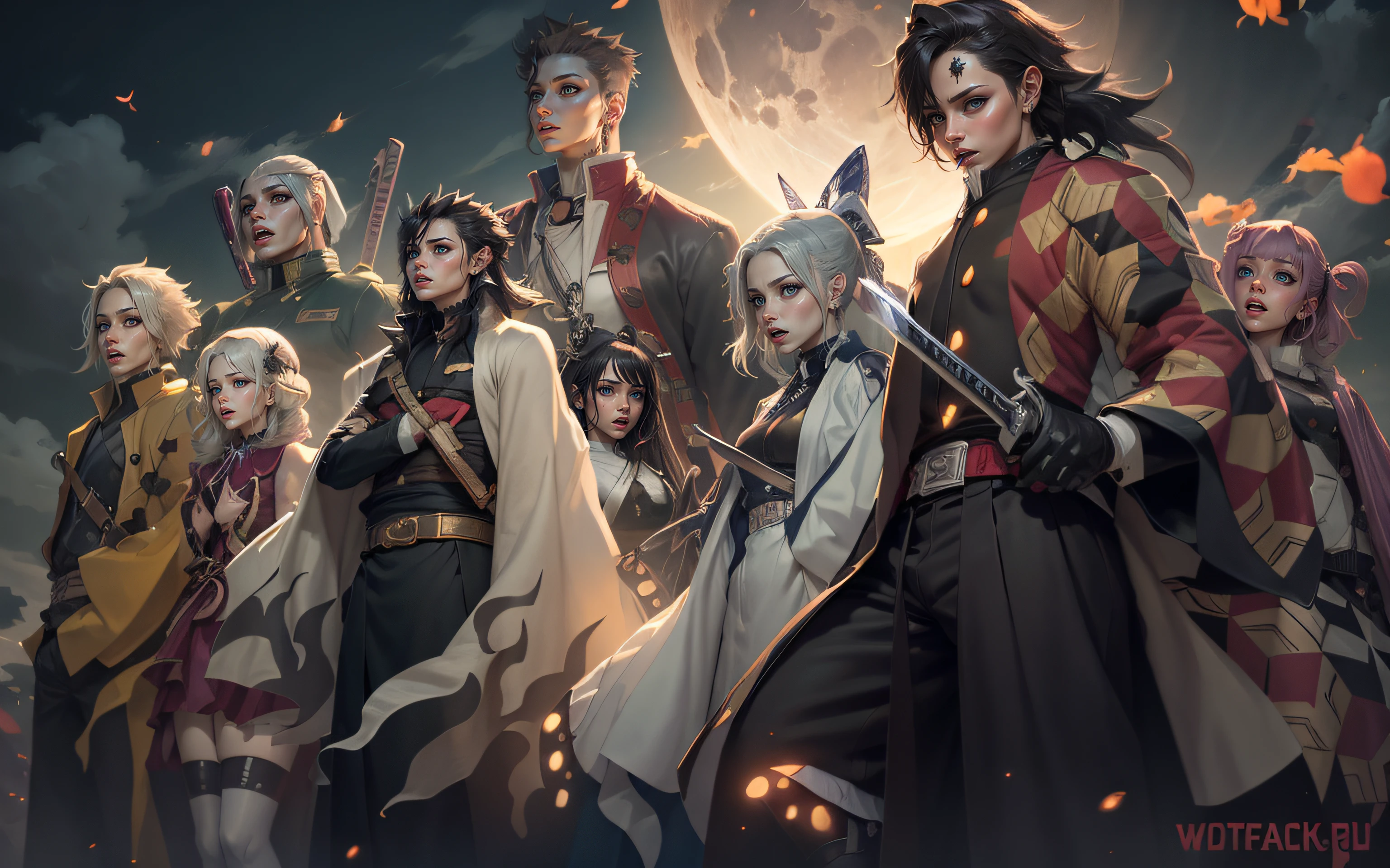(extremely detailed CG unity 8k wallpaper,masterpiece, mejor calidad, ultra detallado),(better lighting, mejor sombra, rostros delicados y hermosos),(varios personajes),(pelo rojo:1.4+pelo oscuro),(rojo labios),(ojos grandes:1.2),vestidos de negro,(dientes afilados:0.2,vampiros:0.2,zombie:0.1,angel wings:0.2,historia de terror:0.3):0.7, ambientes oscuros, DarkFantasy, dramatico, Magic Power. --auto