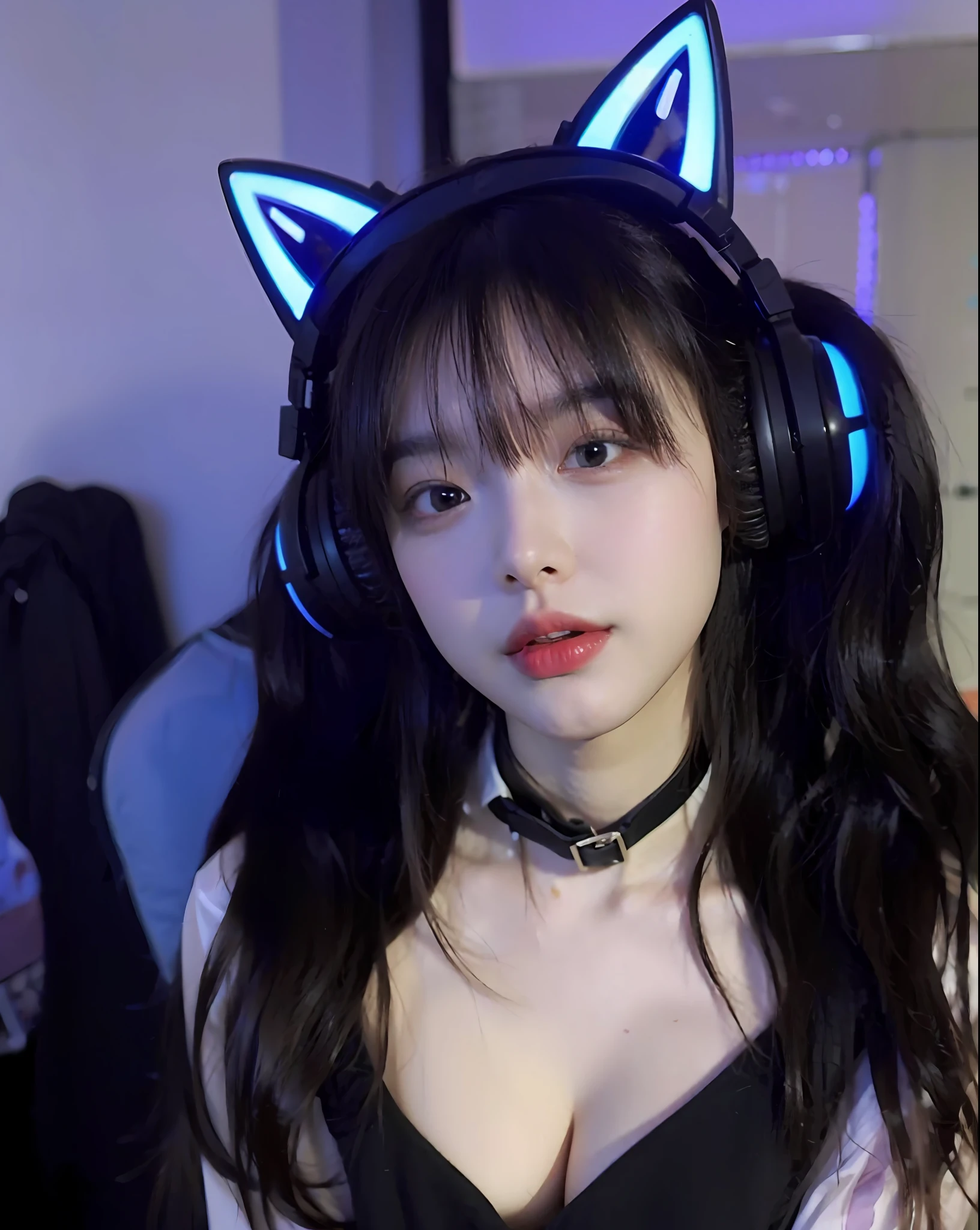 (Large breast:1.4),(shirt:1.4),(Best quality,masterpiece,ultra high res,(photorealistic:1.4),1girl,(:1.4),(long hair:1.6)