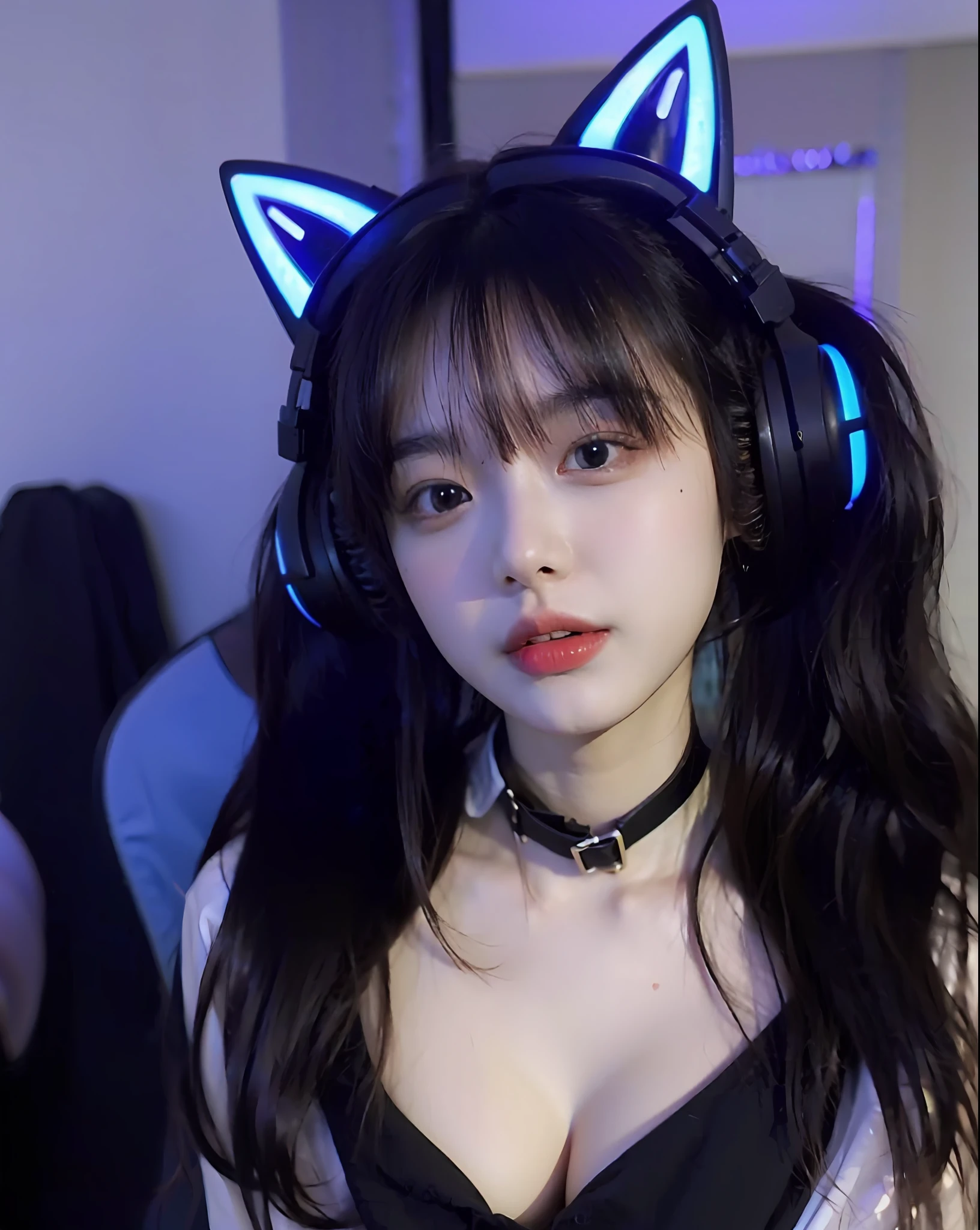 (Large breast:1.4),(shirt:1.4),(Best quality,masterpiece,ultra high res,(photorealistic:1.4),1girl,(:1.4),(long hair:1.6)