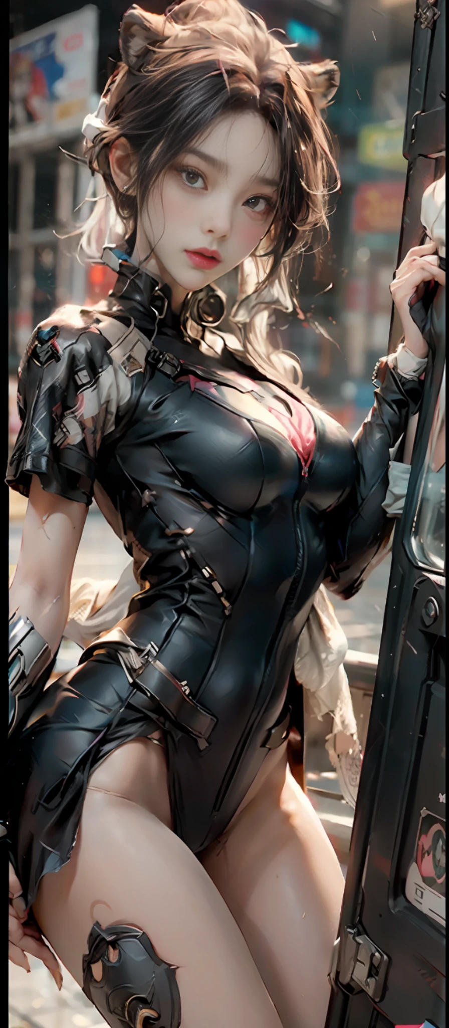 （最佳质量）， （（nmasterpiece）， （Detail： 1.4）， 3D，  hdr（High dynamic range）， raytraced， NVIDIA RTX， hyper resolution， illusory 5， sub-surface Scattering， PBR Texture， Post-processing， Anisotropic filtering， Depth of field， Maximum sharpness and acutance， multi-layer texture， Albedo e mapas Speculares， Surface Coloring， Accurate simulation of light-material interactions， perfectly proportioned， octane rendered， Two-colored light， Large aperture， Low ISO，White balance，trichotomy，8K raw data，Puffy pink color，NSFW，（（2 girls caressing each other）），（Crowd watching），Exposed，alluring，sexly，（（Black Panther uniform）），（（Marvel Panther pose）），（（Marvel Panther helmet））,the movie，Tears，Teardrops，（torn laundry：1.1），（Transparent wet clothes：1.2），（Perspective section：1.8），Charming leg seduction，droolng，Real rain，Wet hair,Wet torn panties，breasts out，Sweaty skin，blushful，（On the battlefield）