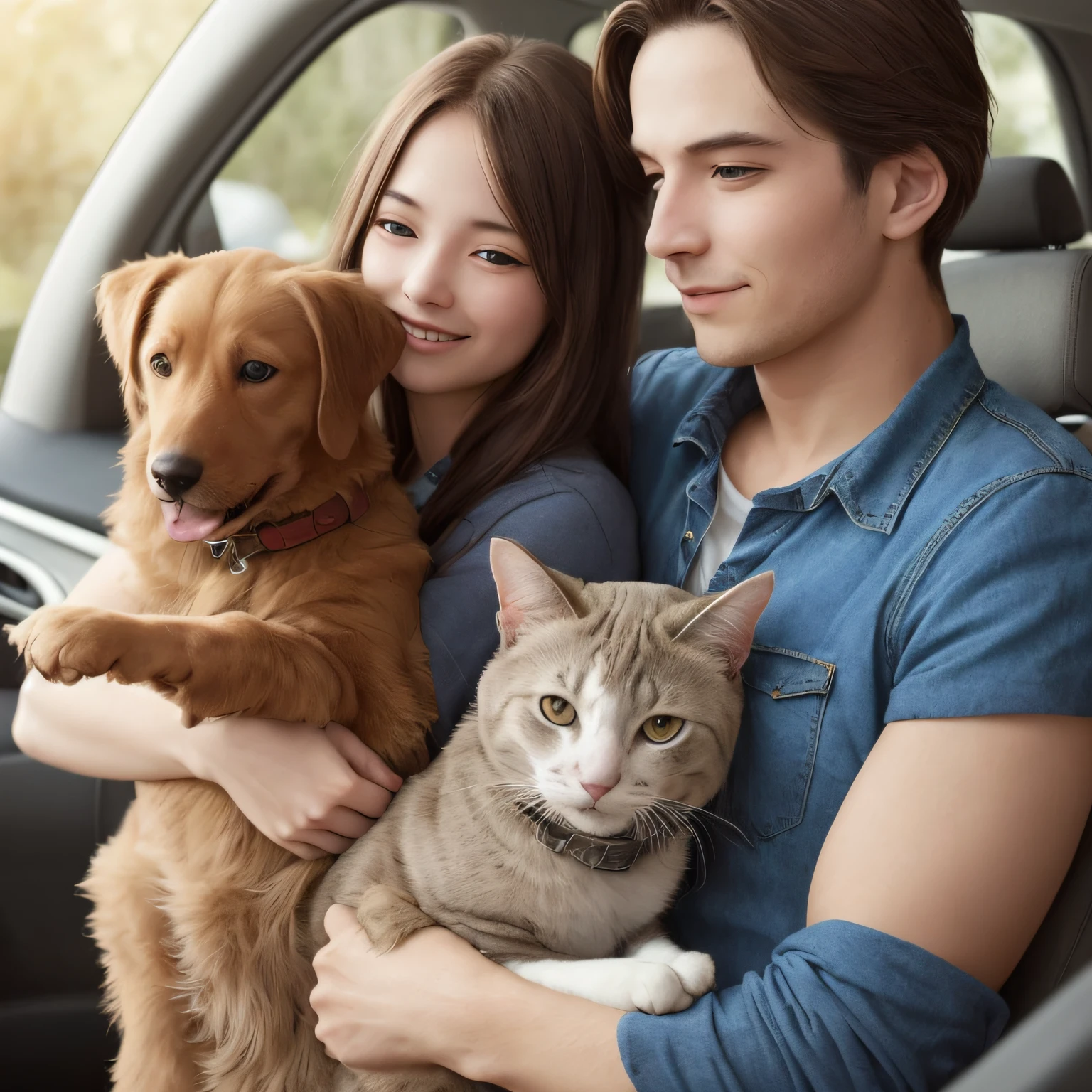 human live with cats and dogs --auto