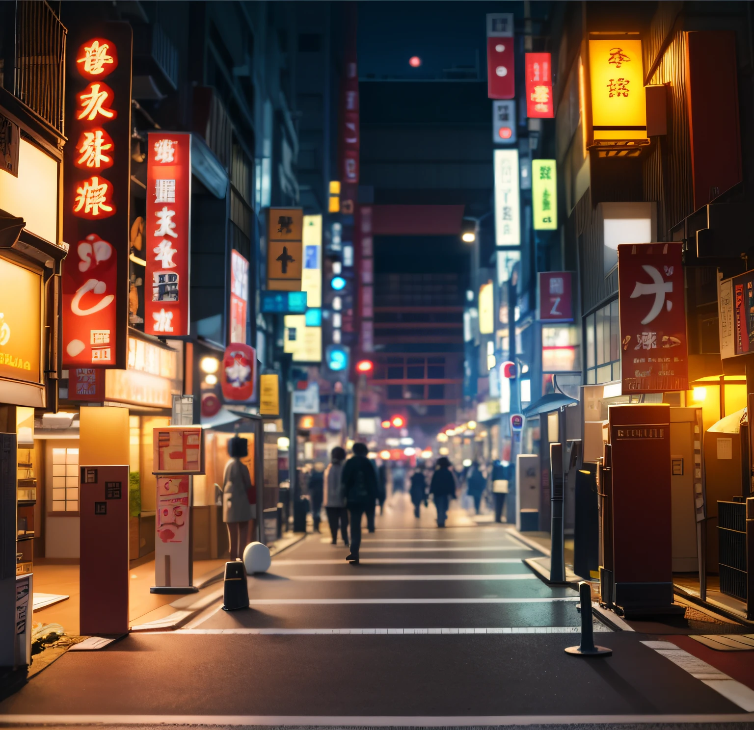 Japan Highway,夜晚,Harajuku,bustling,lamplight