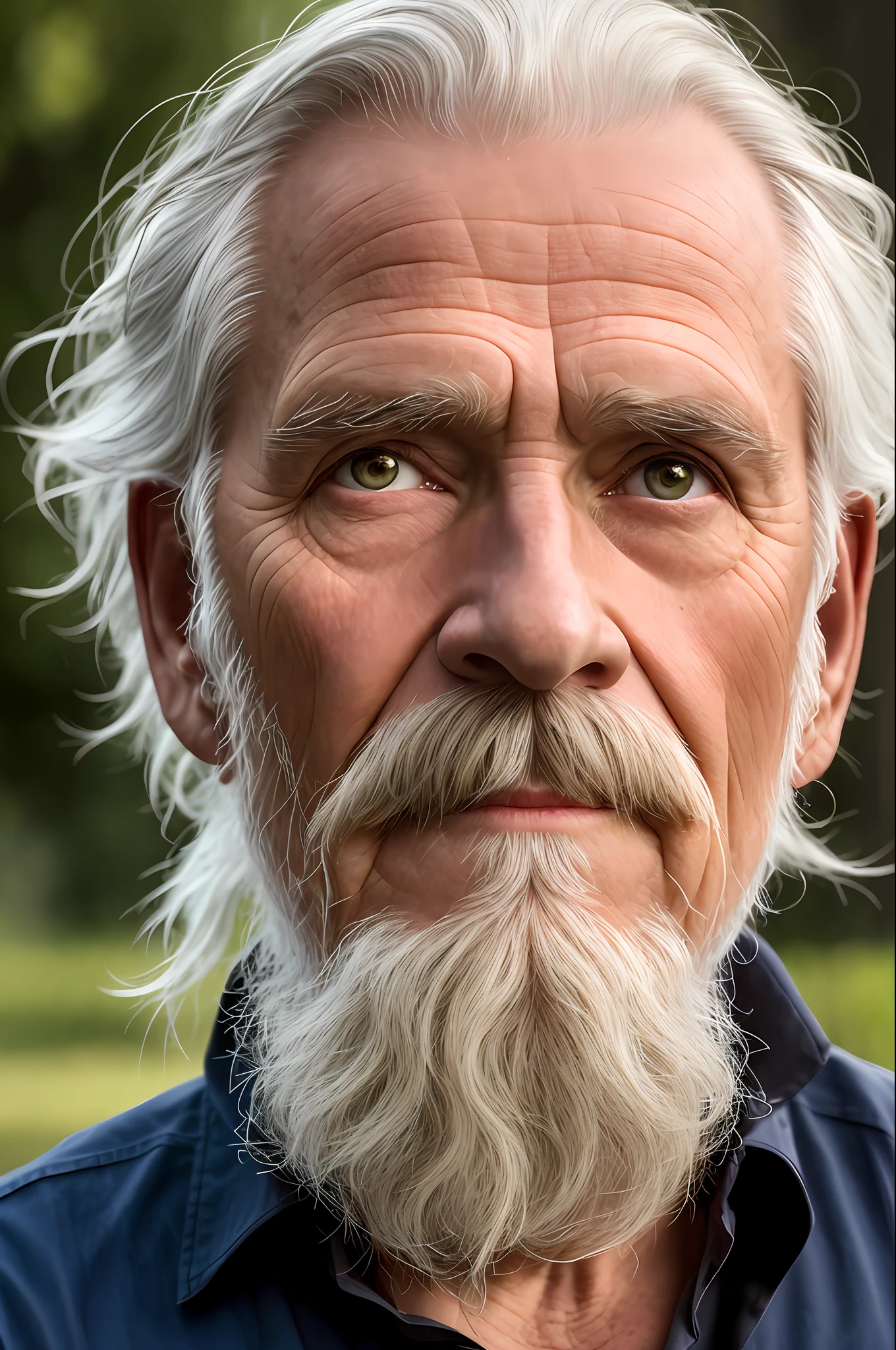 dark theme, ultra resolution, hyper realistic, hdr, absyrdres, cinematic shot, vignette, centered, short DOF,
a closeup portrait of an old man, Scandinavian, looking at camera,
blue old eyes,
short white hair, one braided hair curl, white VIKING BEARD,
missing teeth,
narrow face
dark skin, wide shoulders, weathered by sun and sat water,
royal doublet with gold patterns,
royal chambers
camera focus on an eye, high focal length, dslr, 200mm lens,
photo by Cristina Otero, dark studio, rim lighting, two tone lighting, dimly lit, low key, backlight,