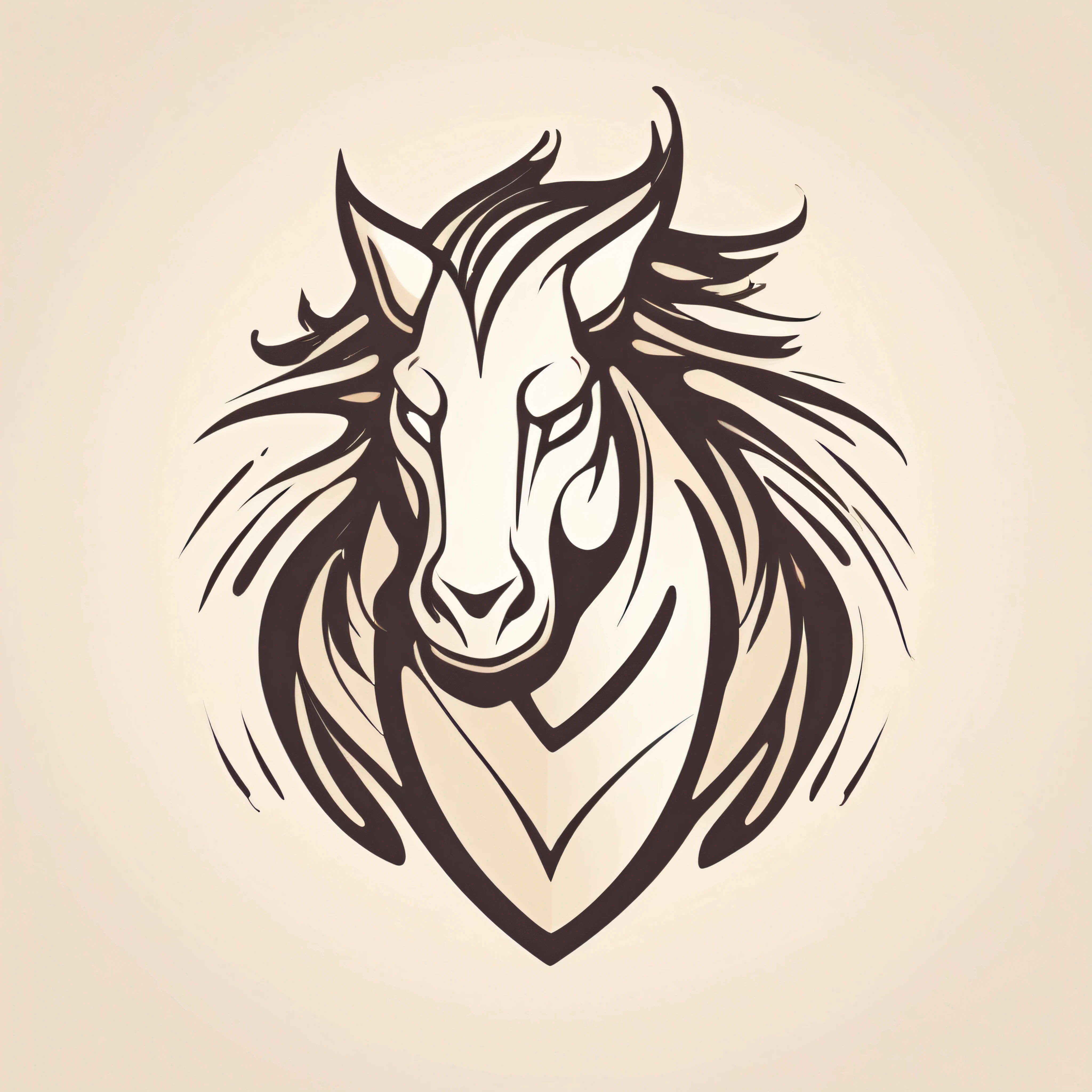 logo, vector, logo design, vector, simple, flat, icon, minimalism, well-defined lines and contours, centralized, a fantastic animal Centaurão, atistas James Jean.
