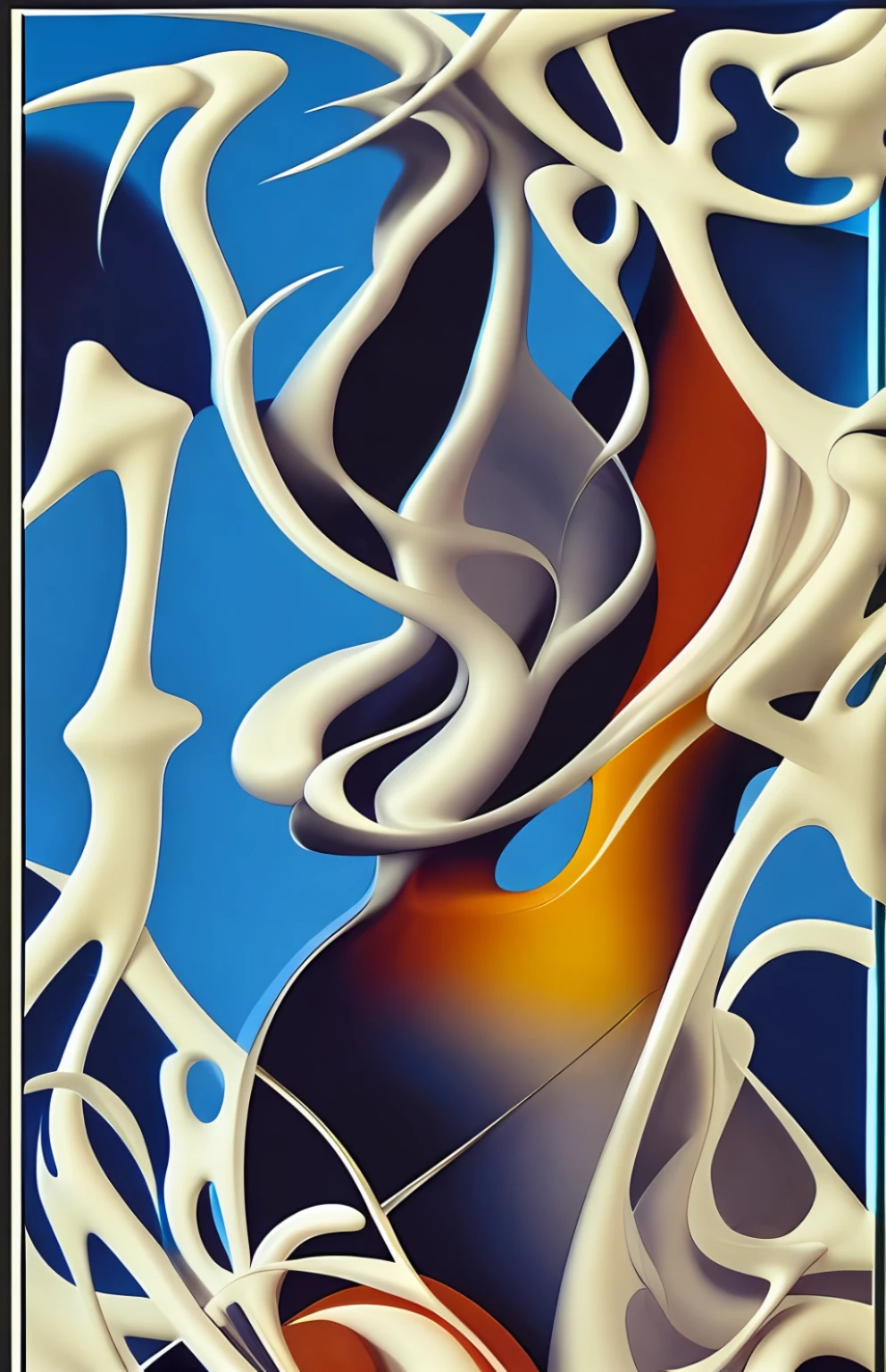 a painting of a blue and green abstract painting with a spiral design, Agnes Pelton, por Agnes Lawrence Pelton, inspirado por Agnes Lawrence Pelton, por Stanton Macdonald-Wright, por Giacomo Balla, Pintura virtuosa, abstract composition, Surrealista abstracto, por Herbert Bayer, Ilustraciones de Maya Bloch, inspirado por Sophie Taeuber-Arp