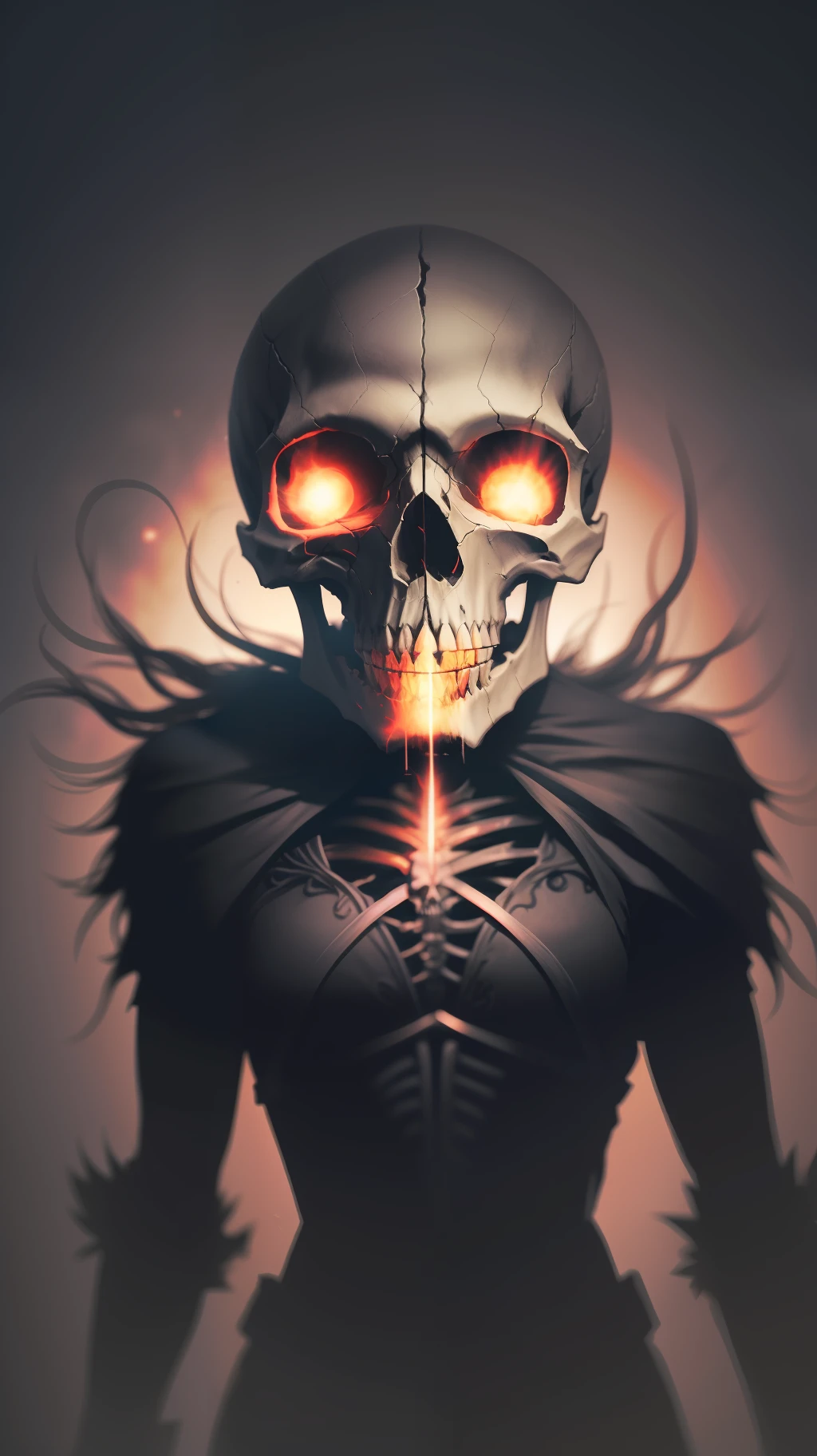 Skull in dark night,dark,high resolution,high quality,dark background