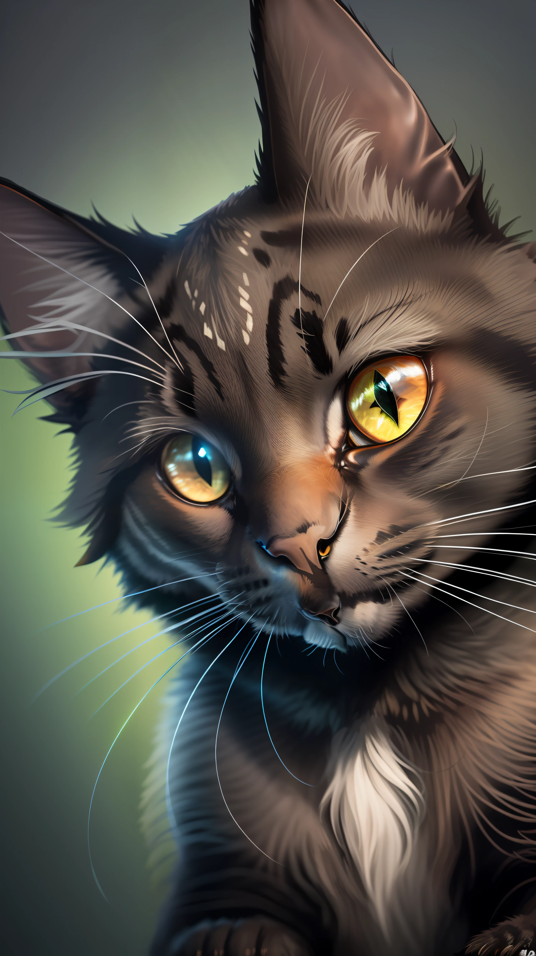 Black cat,black cat in dark night and cat eye is glowing green light, high quality,high resolution,dark background