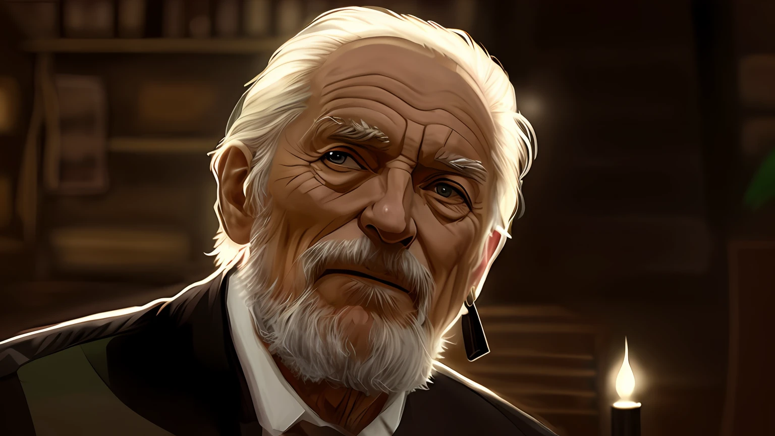 (((Cara confusa))), (comic styled), David Bradley como um velho fazendeiro, olhando raios pela janela, cena escura, sentado dentro de uma casa escura de fazenda antiga, luz baixa, olhos azuis, particles, homem velho, magro, poor posture, (cabo de fluxo longo), noite, fundo escuro e detalhado, (arte de Frank Miller), ((hands on the window)), obra-prima, (realista:1.3), perfect illumination, sombreamento perfeito, (textura realista do tecido), hiper-realista, (fotorrealista:1.5), olhar penetrante, olhando para cima, line art, comic art, olhar confuso, medo, lugar sombrio