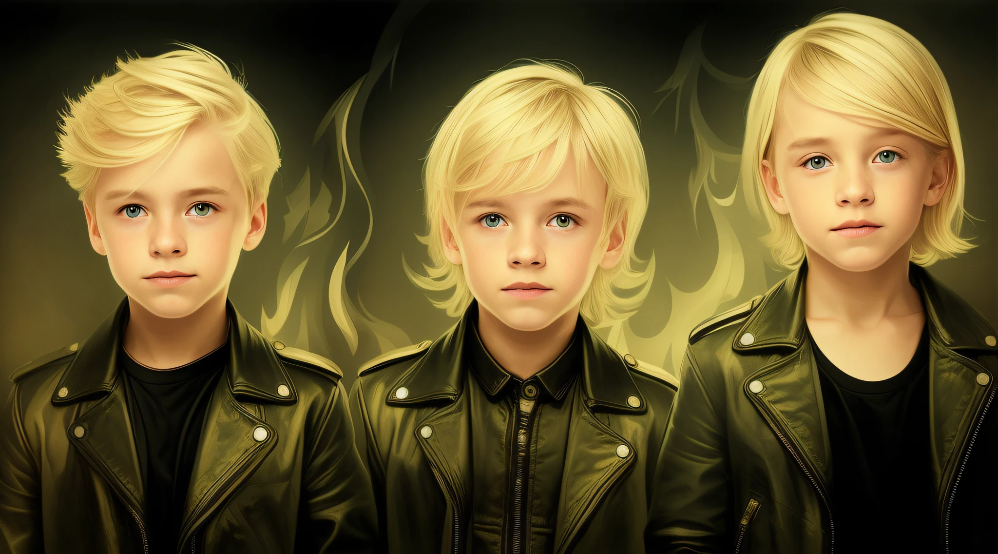 loiro com olhos azuis e cabelos loiros, young blonde boy fantasy thief, next gen, Chamas azuis, new album cover, arte oficial, color studio portrait, imagem do avatar, photo manipulation, Similares a Malfoy, photohopped, album cover, James Cameron Estilo Avatar, foto de closeup, cabelos loiros olhos azuis, garotada, alternate album cover, digital illustation, menino