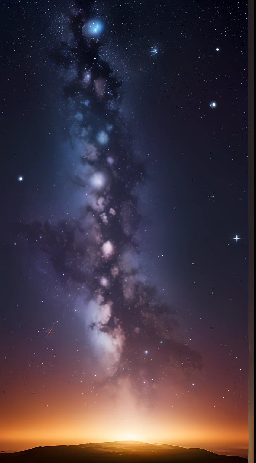 background composed of floating galaxies and graphic design objects with luminous stars digital arts --ar 2:3 --s1000 --v5 --q2 --upbeta -a750