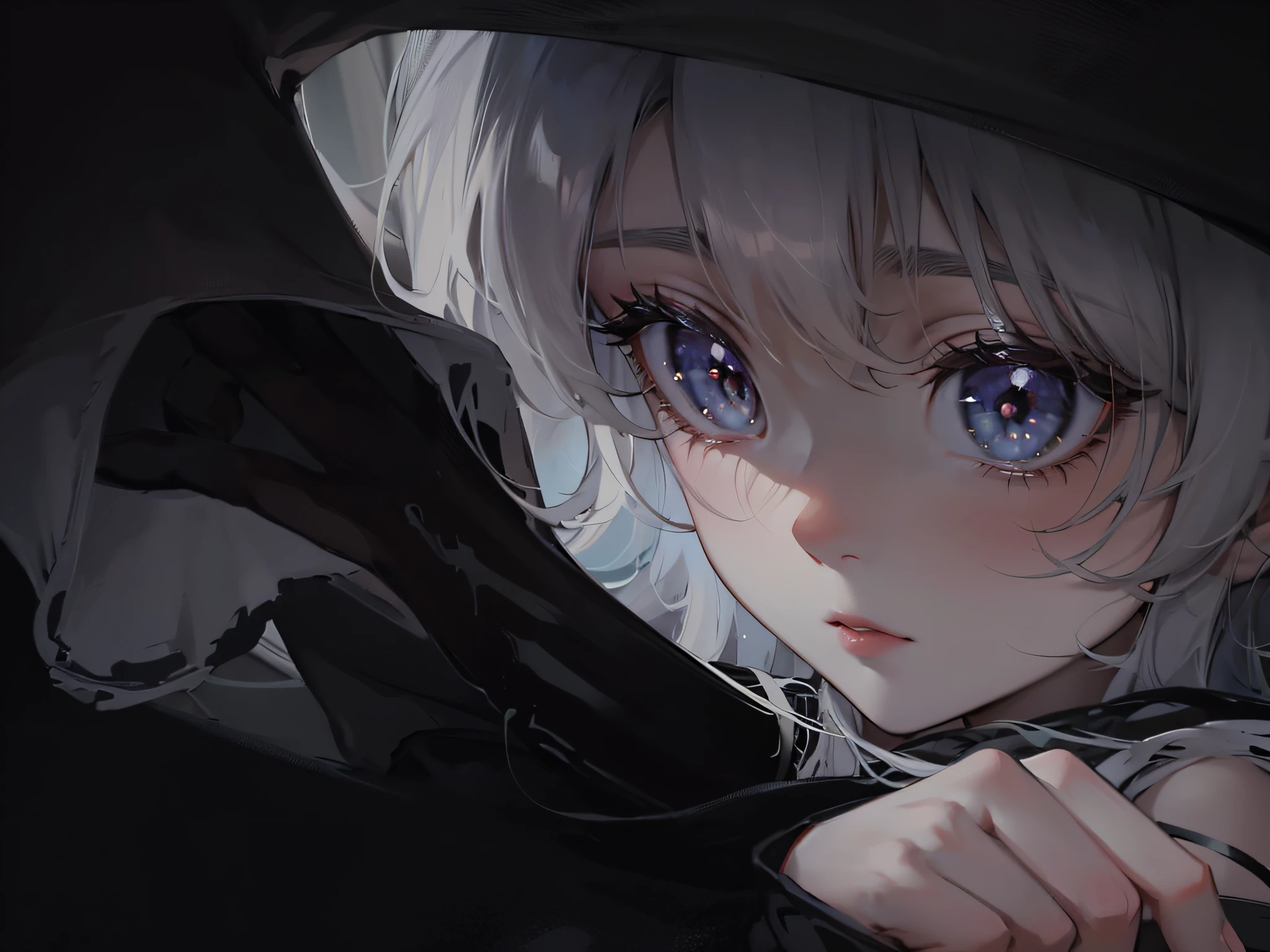 Fresh and lovely，Girl angel of the 90s，White skin and beautiful appearance，Anime two-dimensional，Show cute and gentle big eyes，