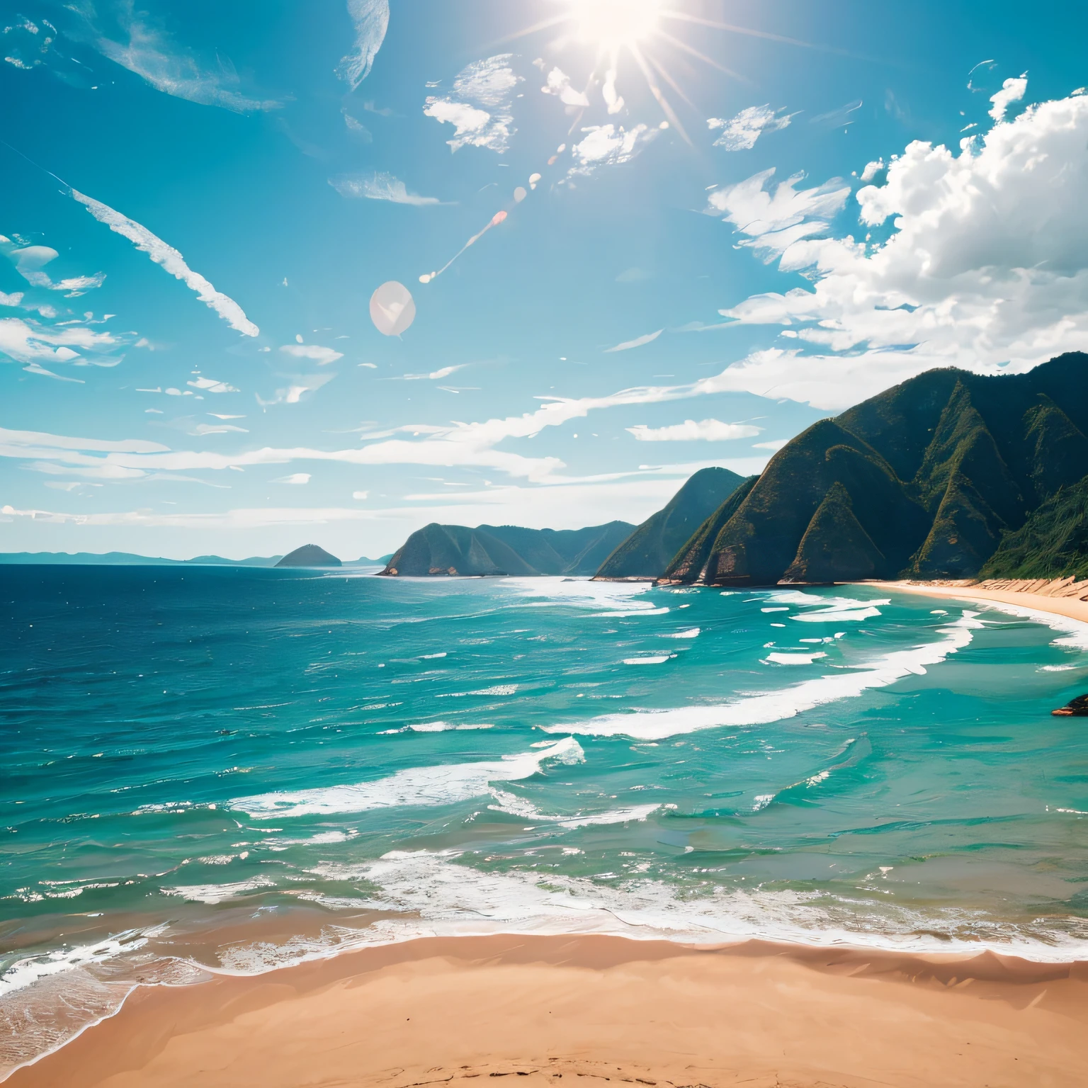 it's a vast and inspiring horizon. Imagine uma praia ensolarada, with golden sands stretching as far as the eye can see. The turquoise sea merges with the sky, creating a sense of infinity and possibilities. No horizonte, avista-se uma linha do horizonte pontuada por montanhas majestosas, que simbolizam os desafios a serem superados. This landscape evokes an atmosphere of determination and perseverance, enquanto as ondas suaves quebram na praia representam o ritmo constante da jornada em busca do sucesso. The scene inspires us to explore the philosophical principles that can lead to the achievement of goals and the achievement of new achievements.. --auto