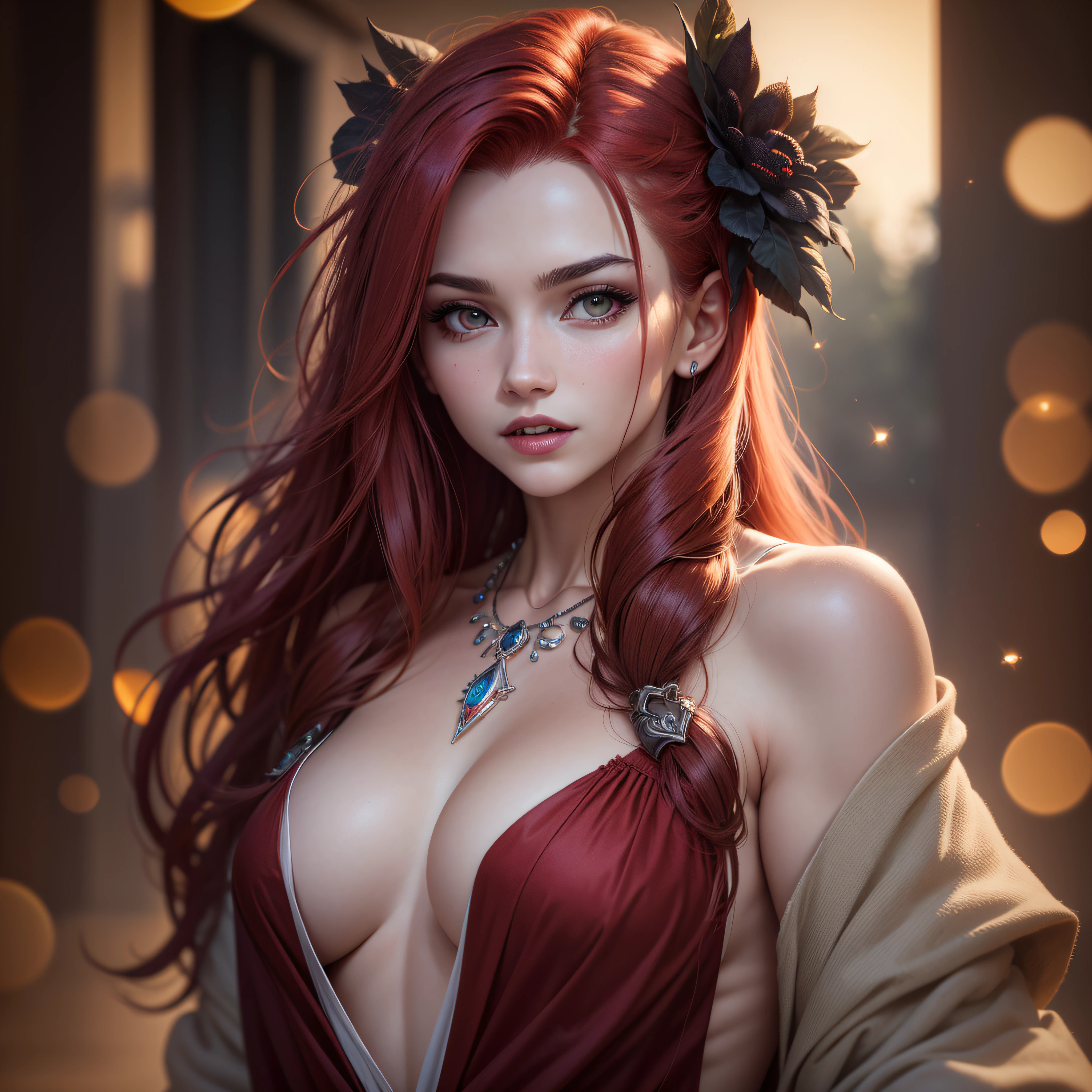 luz fraca, igreja velha, mature female vampire, redlips, expor presa de vampiro, pupilas azuis brilhantes, magro, alto, cabelo encaracolado preto longo, capa preta longa, leotardy vermelho longa saia-renda longa com diamante, pulseira de ouro, 8k, motor Unreal, altamente detalhado, tiro de corpo inteiro, (Skindentation: 1.5), realista, realista, (obra-prima: 1.5), arte conceitual, detalhes intrincados, altamente detalhado, realista, octane rendering, 8K, motor irreal, dinamic pose, melhor qualidade, alta resolução, (rosto realista: 1.1), (hiper-realismo: 1.1) , ((full_body)), olhos perfeitos, (pele brilhante: 1.2), ((penteado))), ((perfect hands))), (fundo muito detalhado), ((dynamic background), ((1girl)), ((Olhos detalhados, Olhos de alta qualidade, Rosto de alta qualidade)), saia-renda longa com diamante extremamente complexos, magical robes), magia, (dramatic), epic, profundidade de campo, bokeh, 4k, gotica, particules --auto