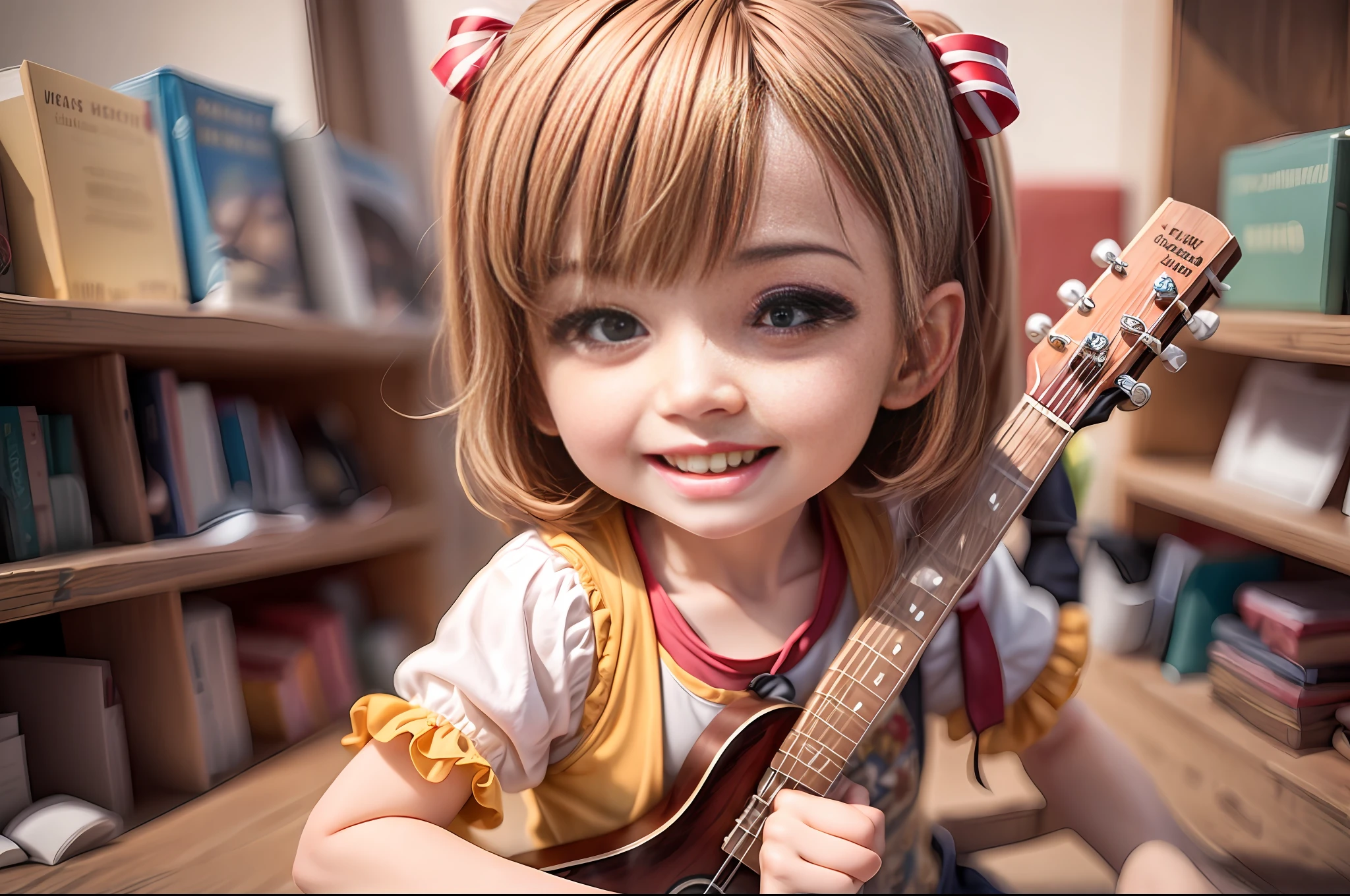 (Masterpiece),(Top Quality),(Super Detail),(Telegraph:1.2), Kid, Cute, Smile, 8-year-old 2 boys, Troublemaker, Let's sing together, Let's sing beautiful songs and good songs.
