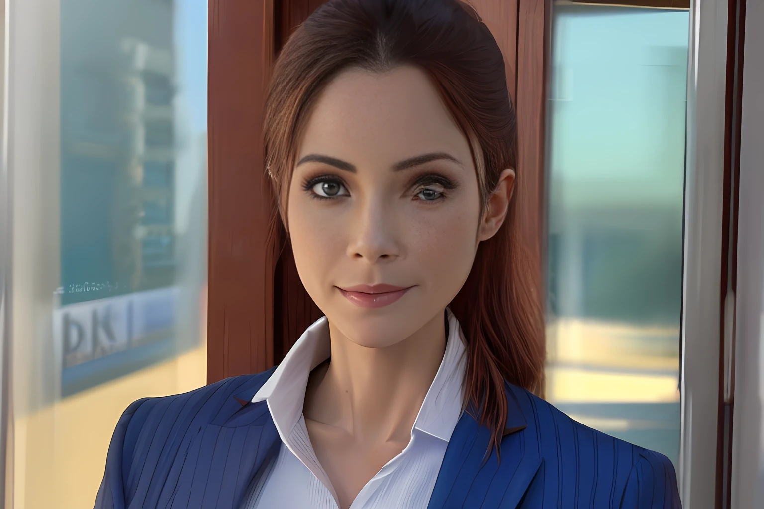 (8k, Foto RAW, melhor qualidade, obra-prima: 1.2), Ultra Detalhado, Arte Oficial, Realista: 1.37, Businesswoman closing business
