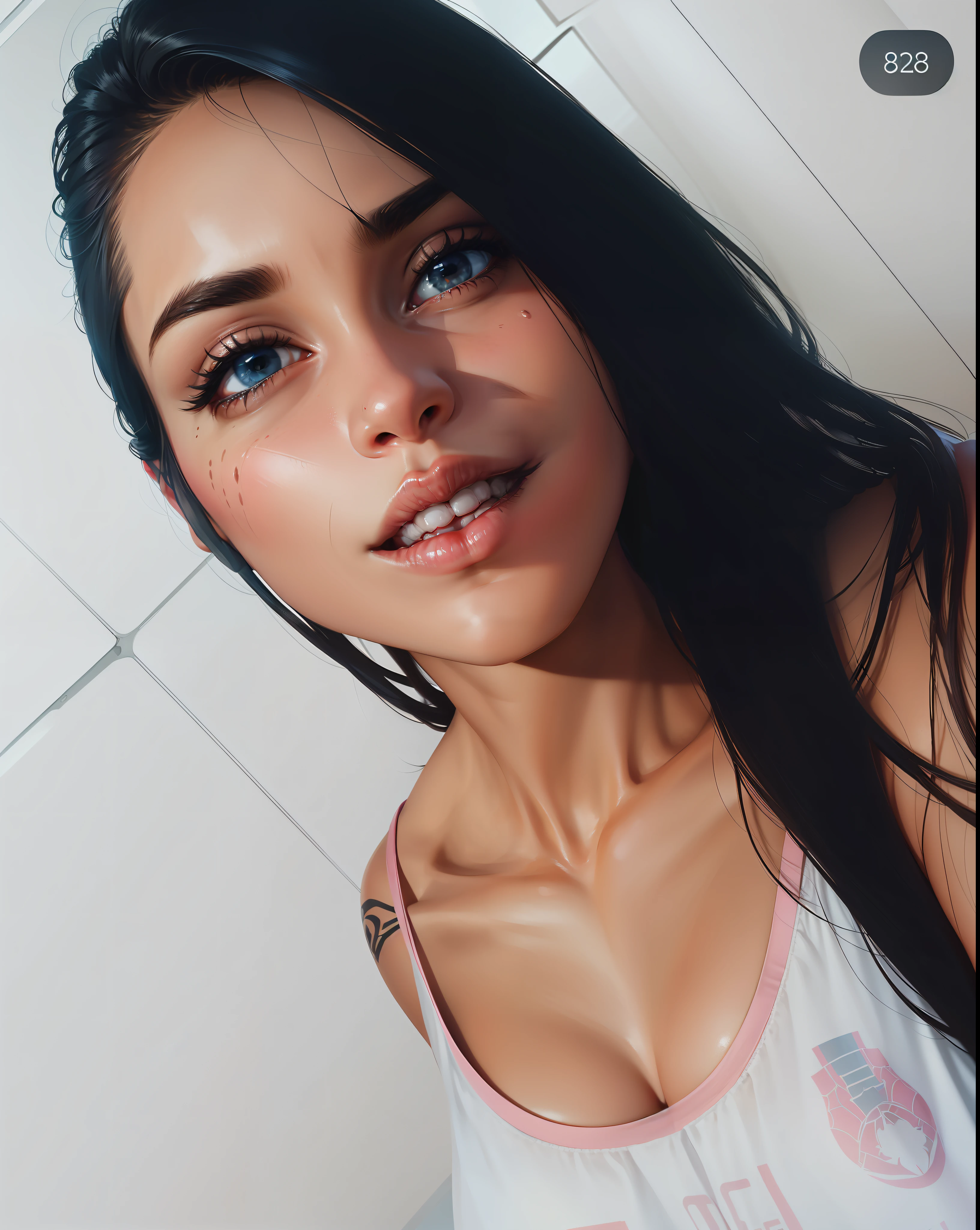 (1girl:1.3), Solo, (((Very detailed face)))), ((Very detailed eyes and face)))), Beautiful detail eyes, Body parts__, Official art, 8k unified wallpaper, Super detailed, beautiful and beautiful, beautiful, masterpiece, best quality, original, masterpiece, super thin photo, best quality, super high resolution, realistic realism, sunlight, full body portrait, amazing beauty, dynamic pose, delicate face, vibrant eyes, (from the front), She wears Spider-Man suit, red and black color scheme, spider, very detailed city roof background, roof, with city view, detailed face, detailed complex busy background, messy, gorgeous, milky white, highly detailed skin, realistic skin details, visible pores, clear focus, volumetric mist, 8k uhd, DSLR, high quality, film grain, light skin, photographic realism, lomography, futuristic dystopian megalopolis, translucent